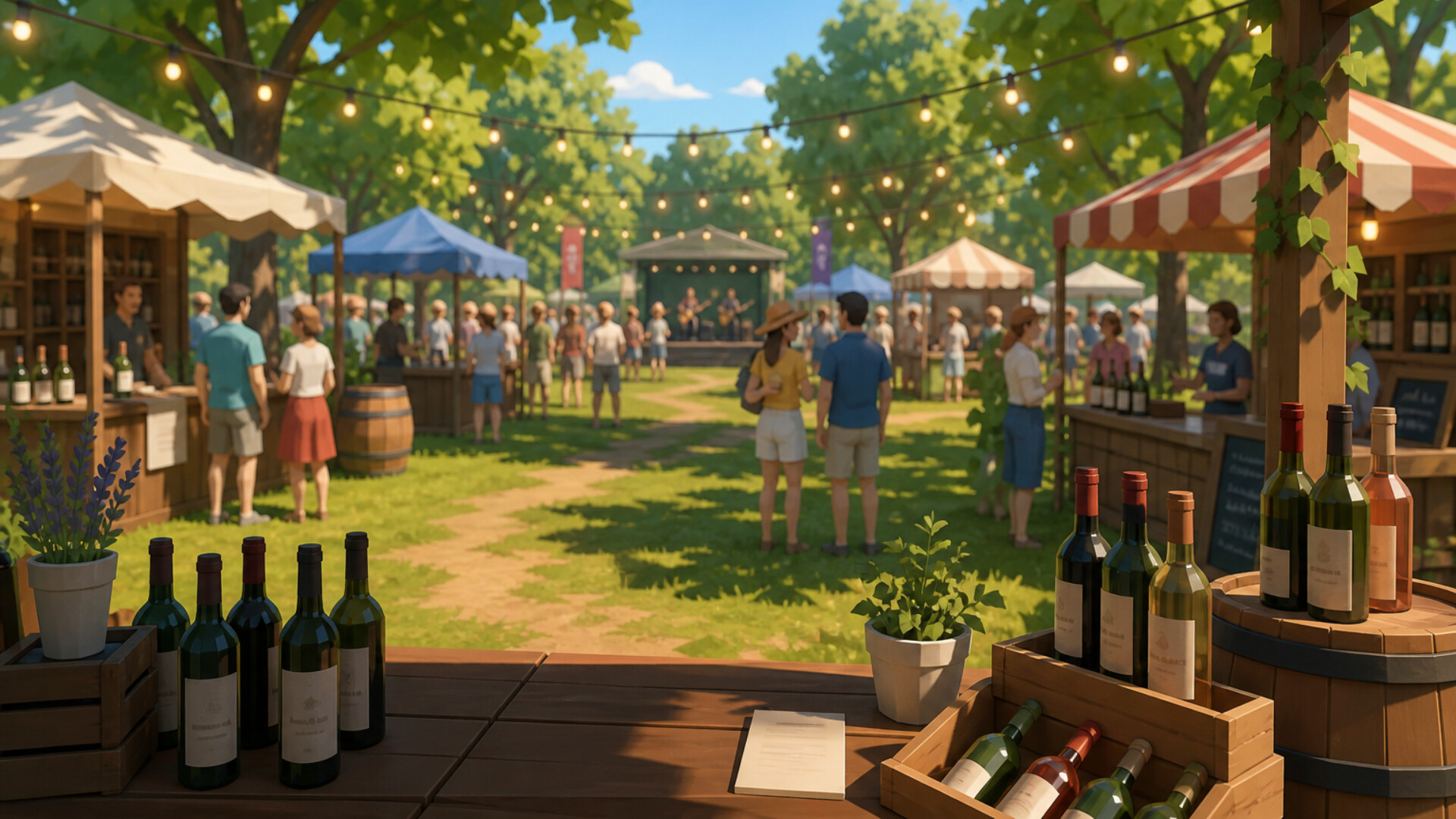 Outdoor Wine Market Simulator screenshot 5