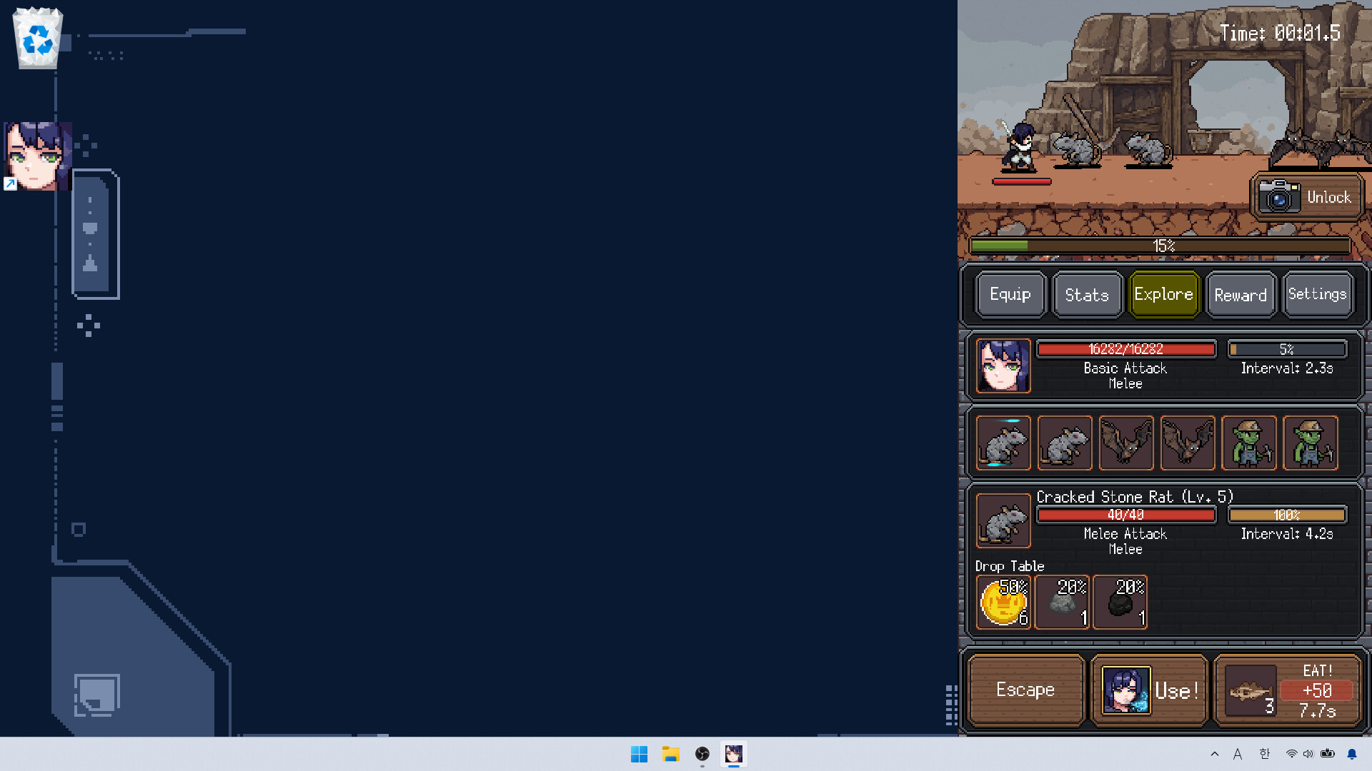 Iris's Idle Log screenshot 2