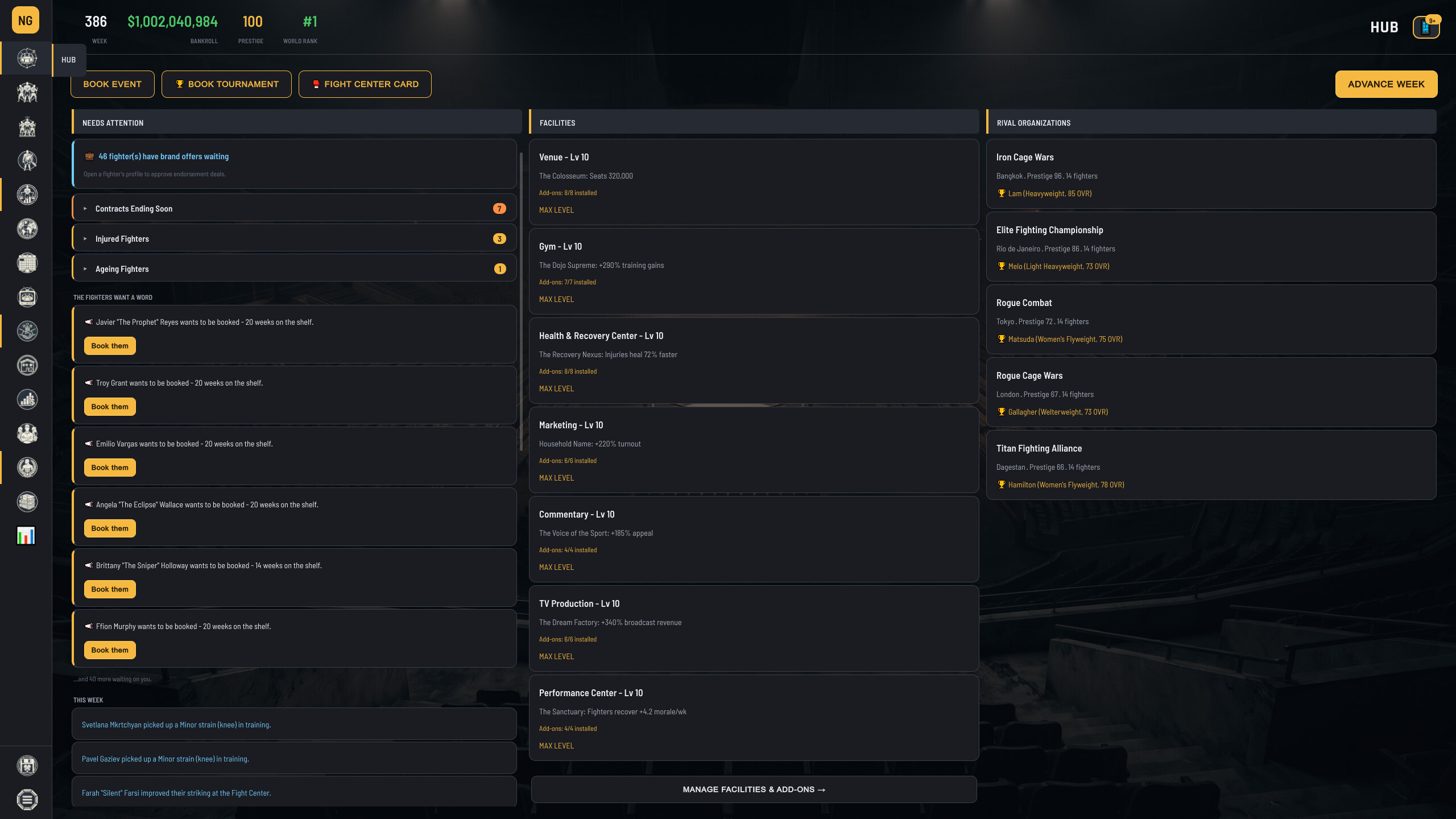 Cage Empire: MMA Manager screenshot 5