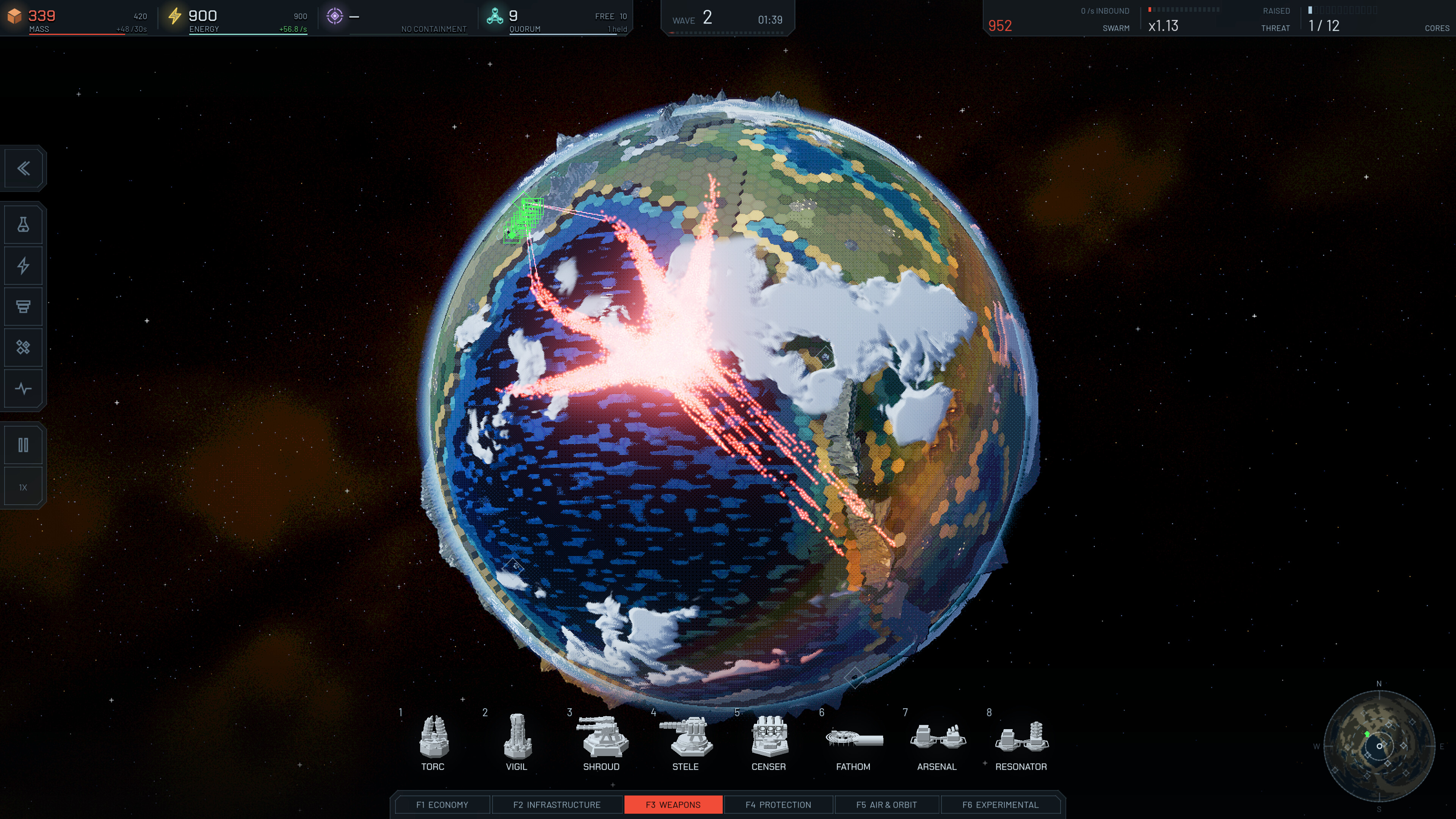 Hexfall: Planetary Defense screenshot 2