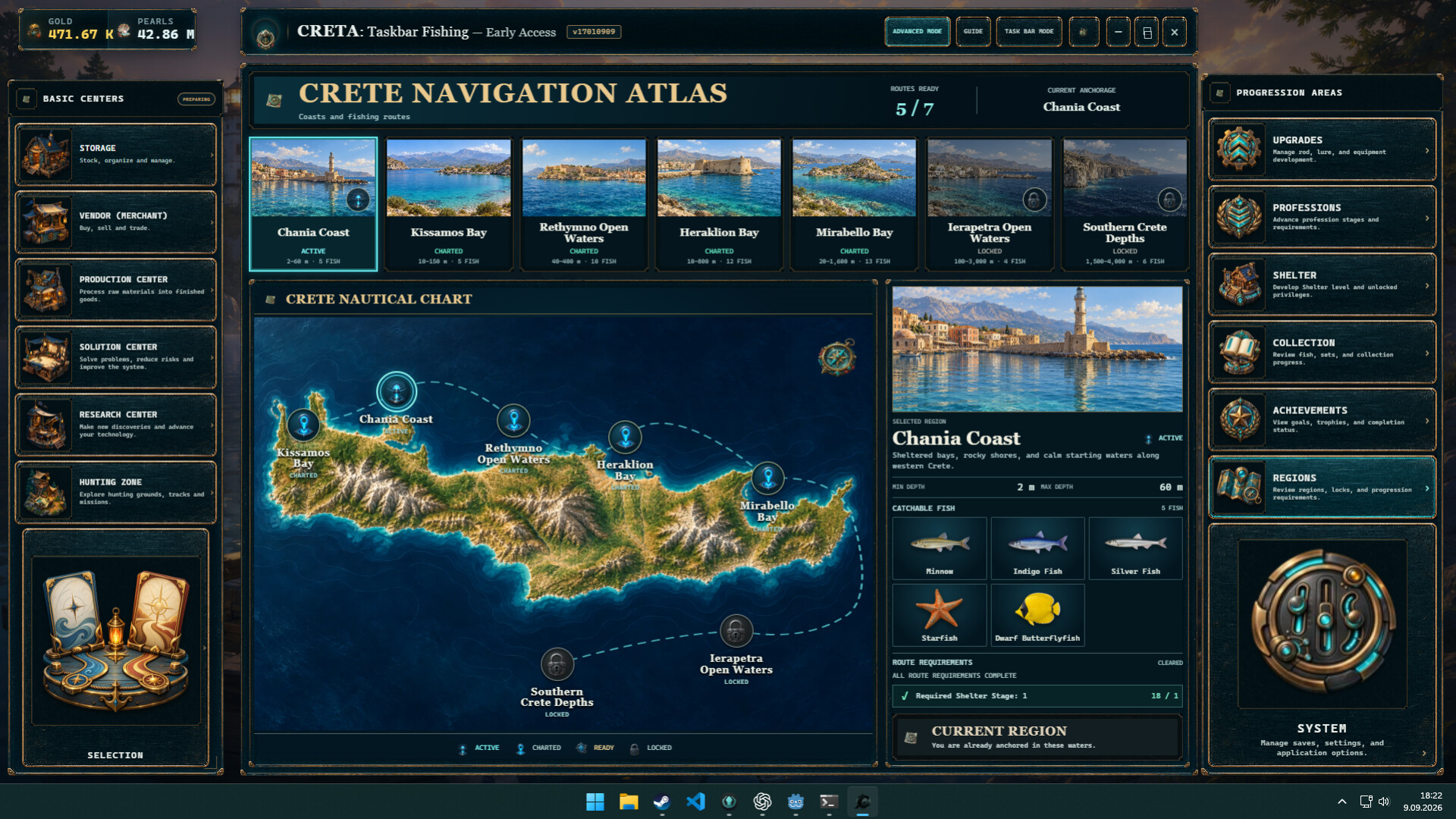 CRETA: Taskbar Fishing screenshot 2