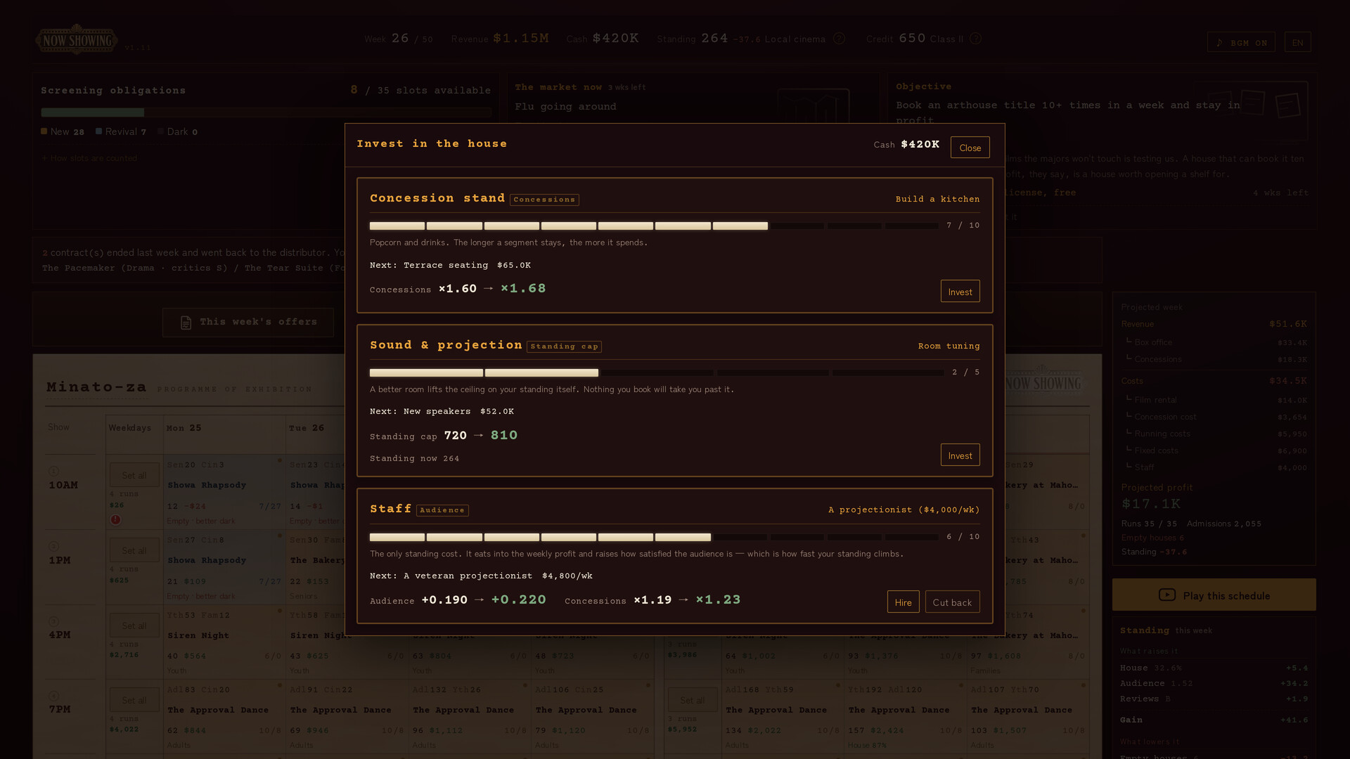 NOW SHOWING: A Cinema Programming Game screenshot 5