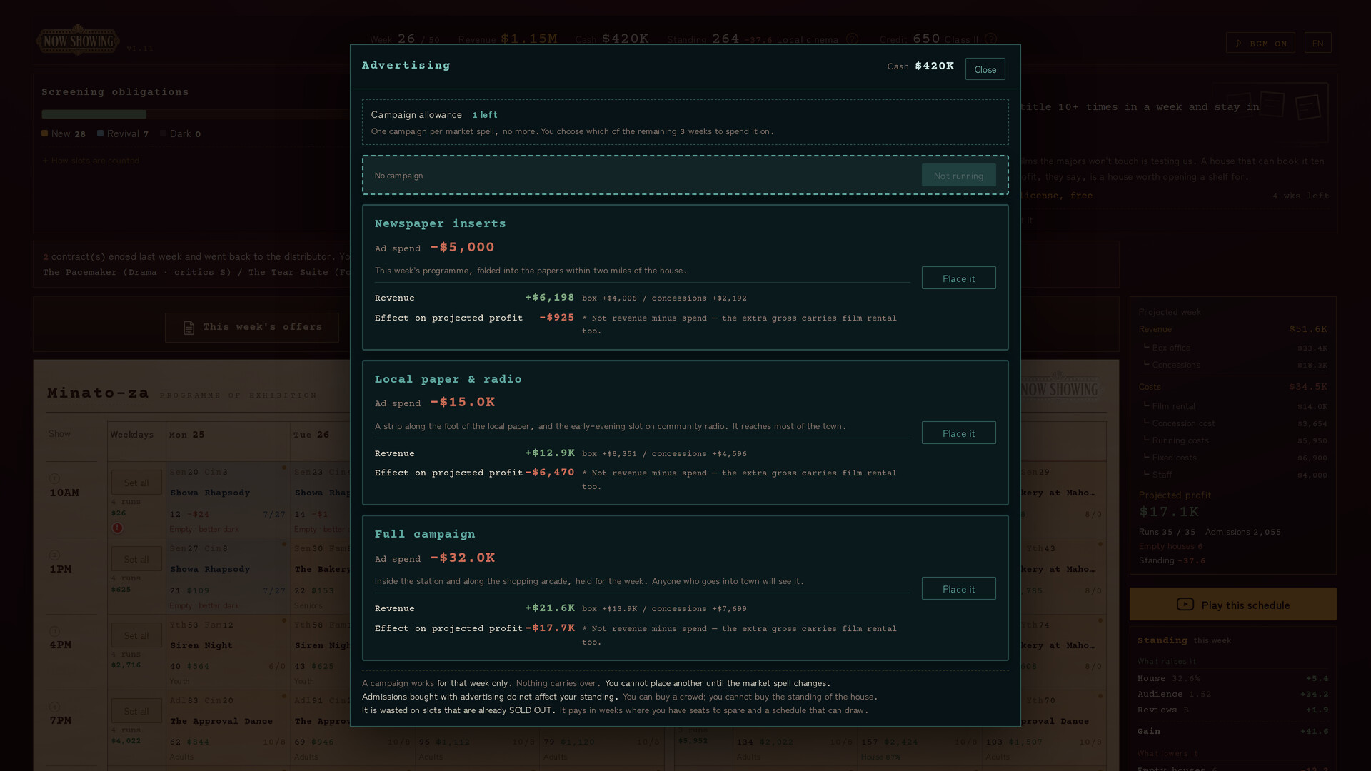 NOW SHOWING: A Cinema Programming Game screenshot 4