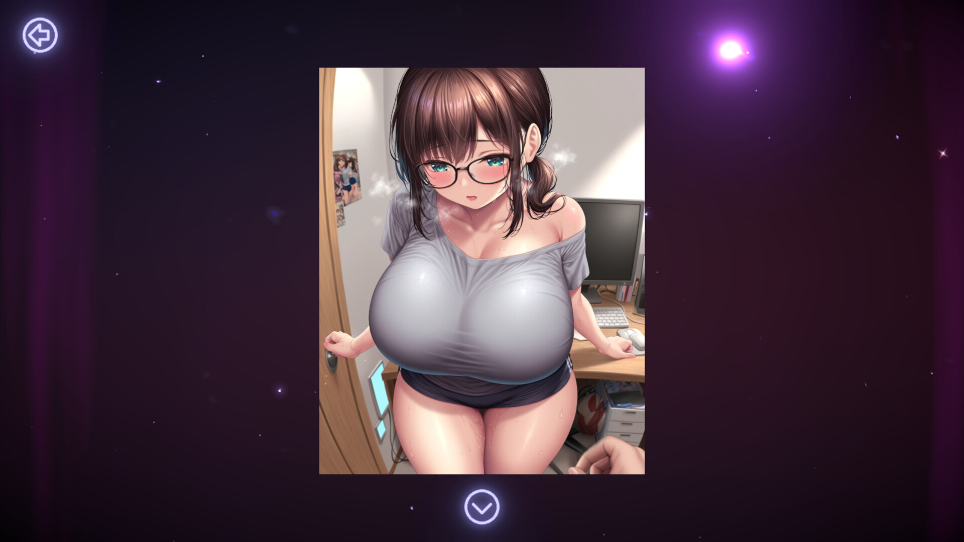 Hentai Tales: Under The Neighbor Glasses Slut screenshot 2