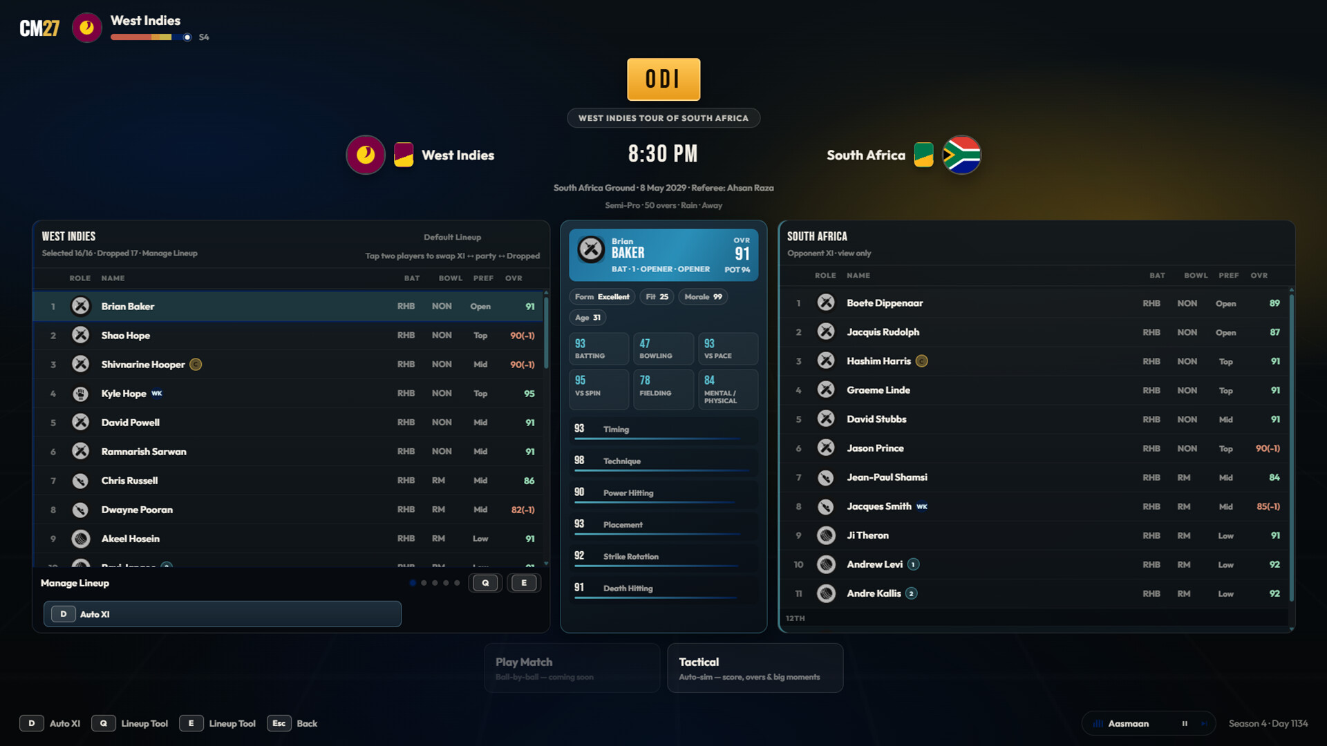Cricket Manager 27 screenshot 3