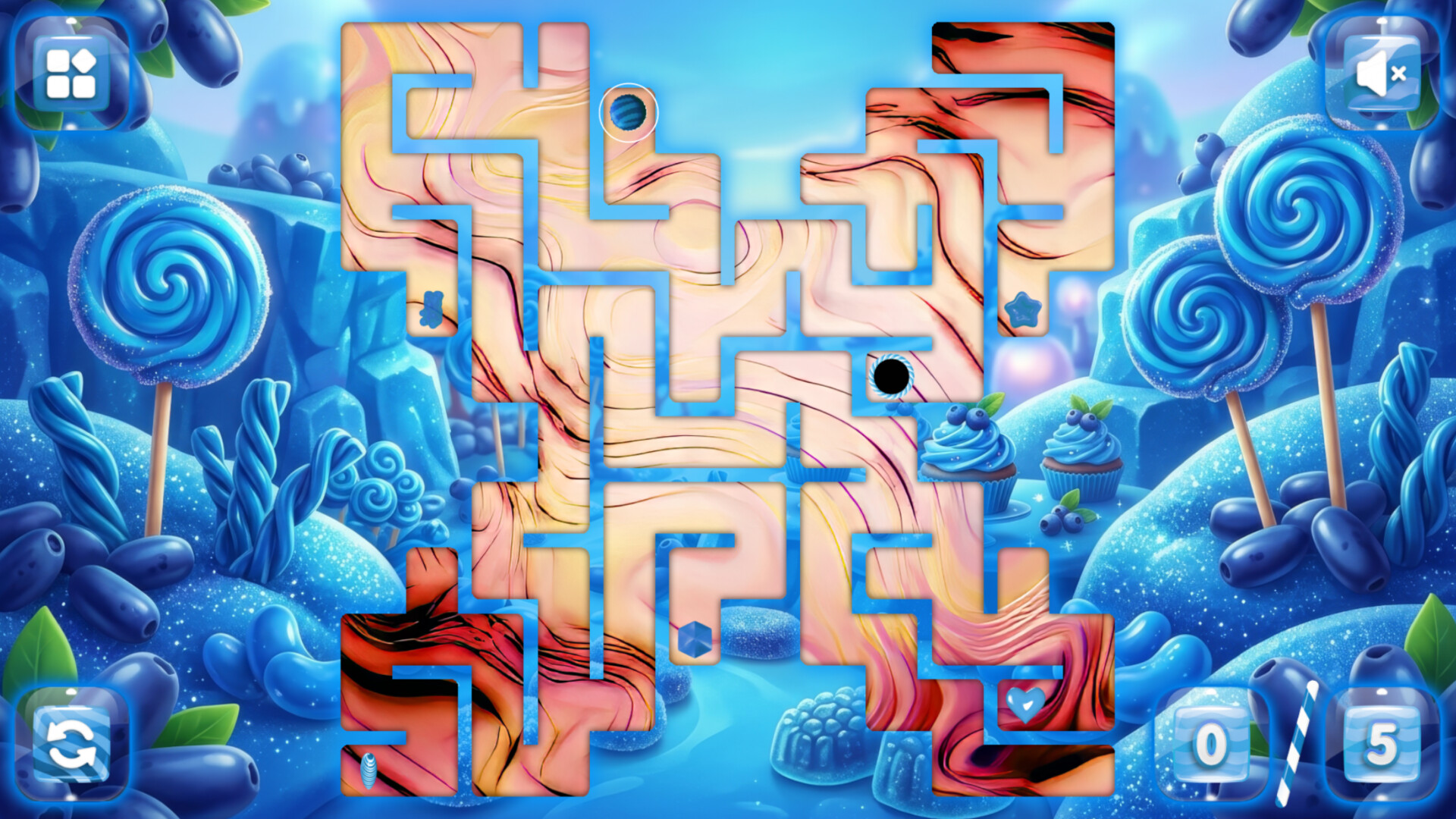 Sweetie Candy Maze: Azure Honeyberry screenshot 4