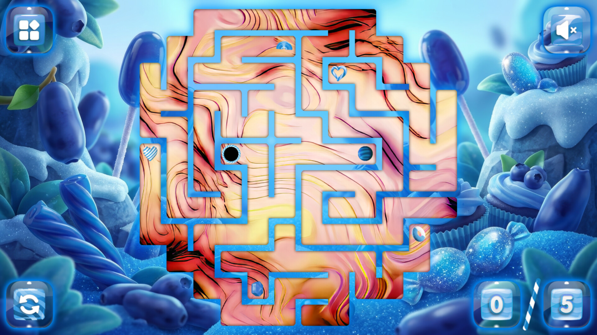Sweetie Candy Maze: Azure Honeyberry screenshot 3