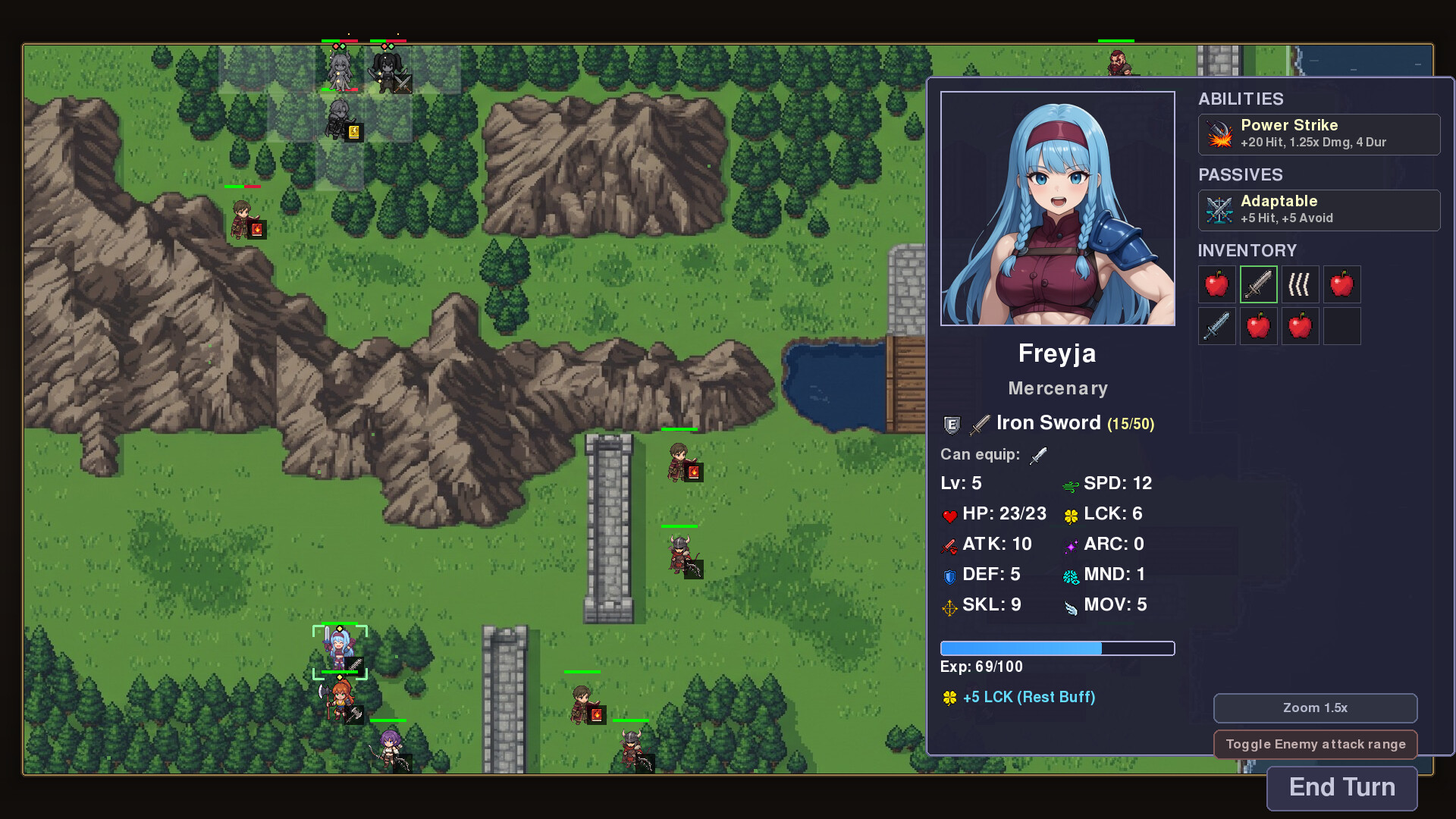 StrongGirls Tactics screenshot 2