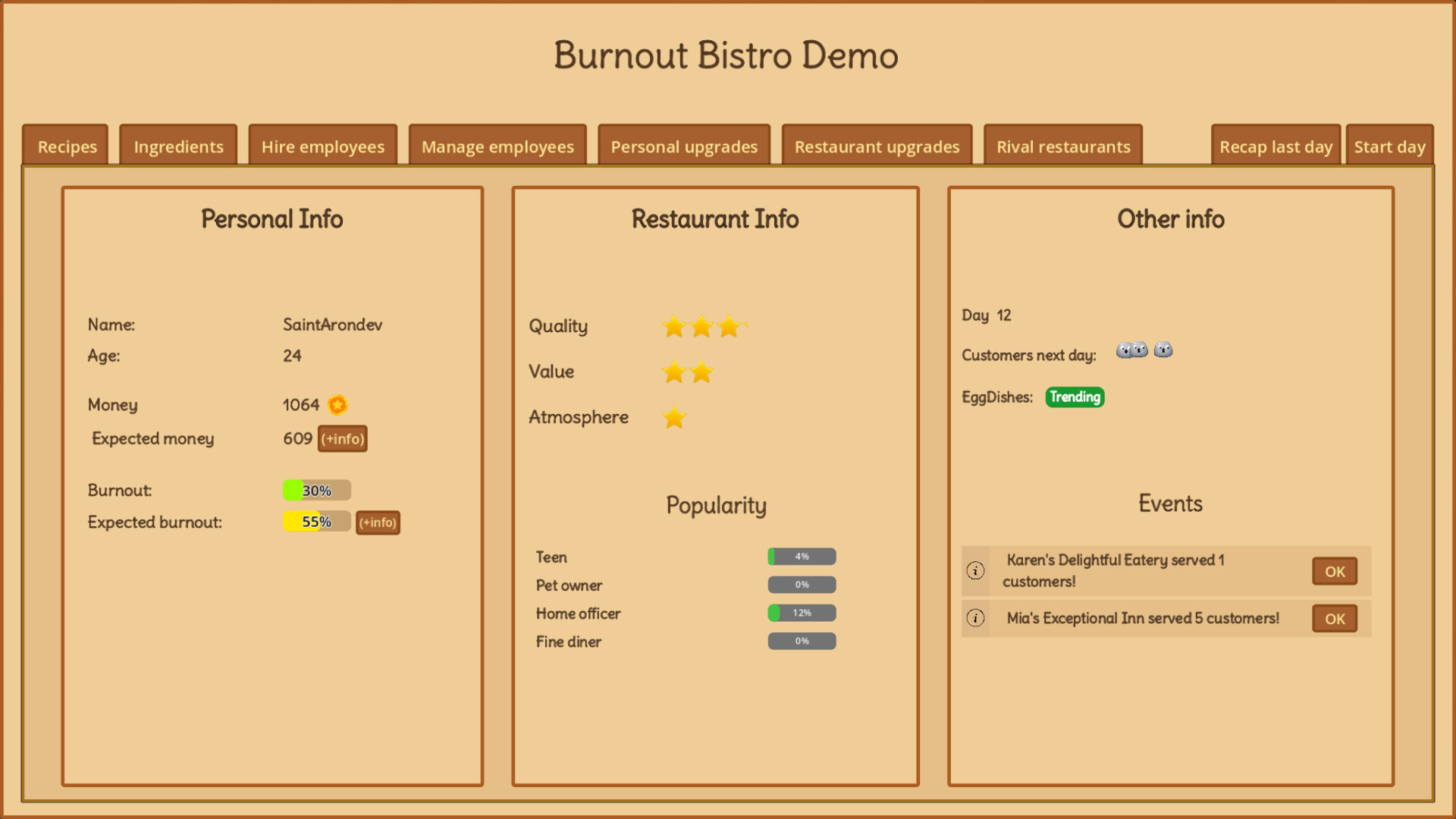 Burnout Bistro screenshot 2