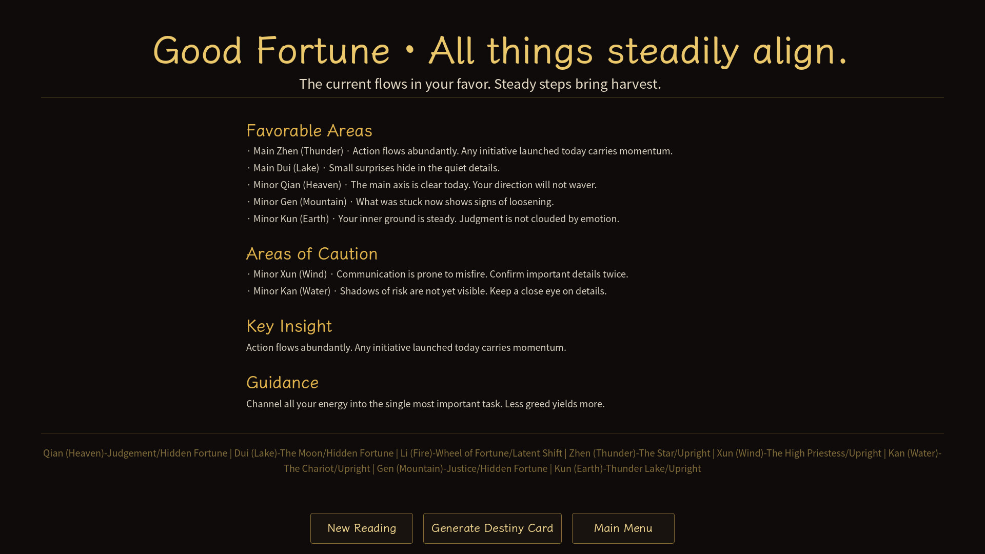 Tai Chi Tarot screenshot 4