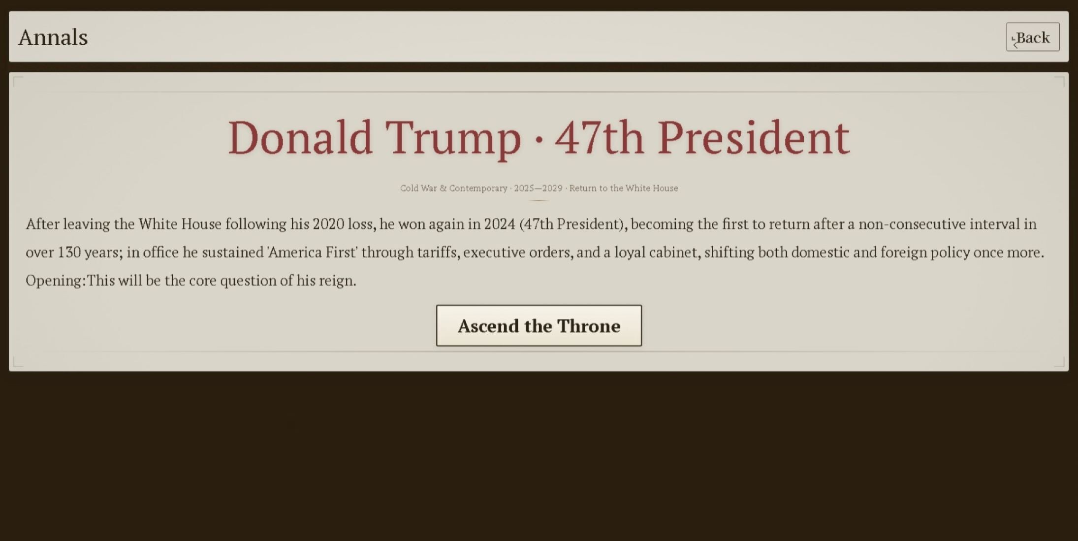 Choice of History screenshot 3