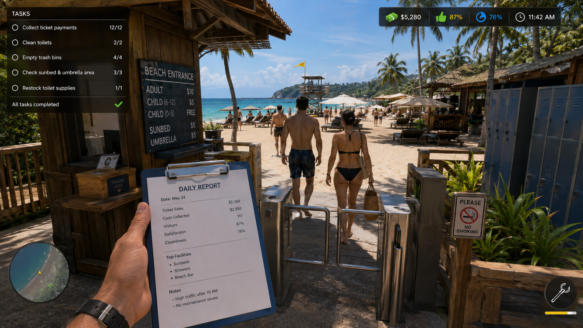Beach Manager Simulator screenshot 5