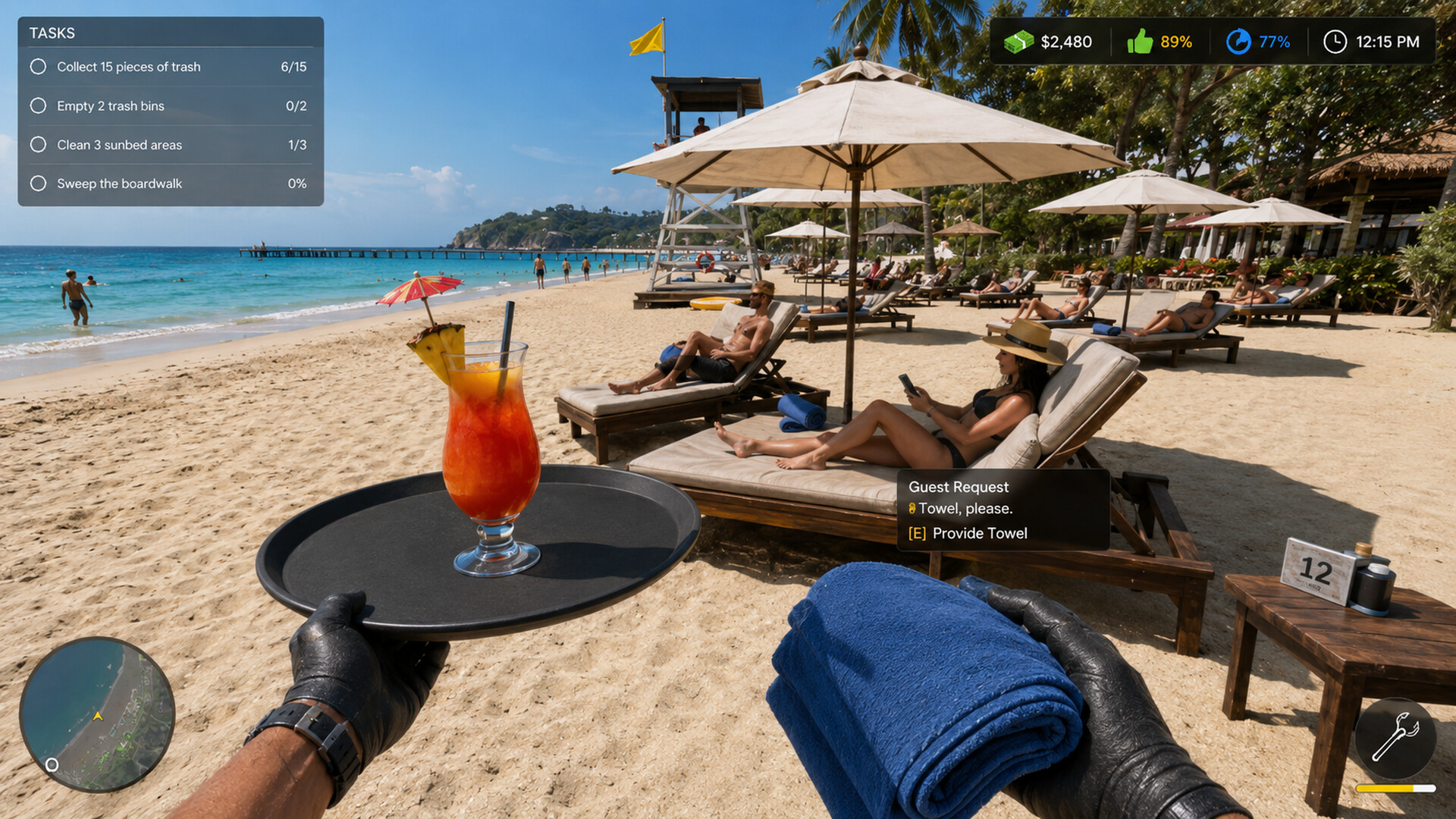 Beach Manager Simulator screenshot 4