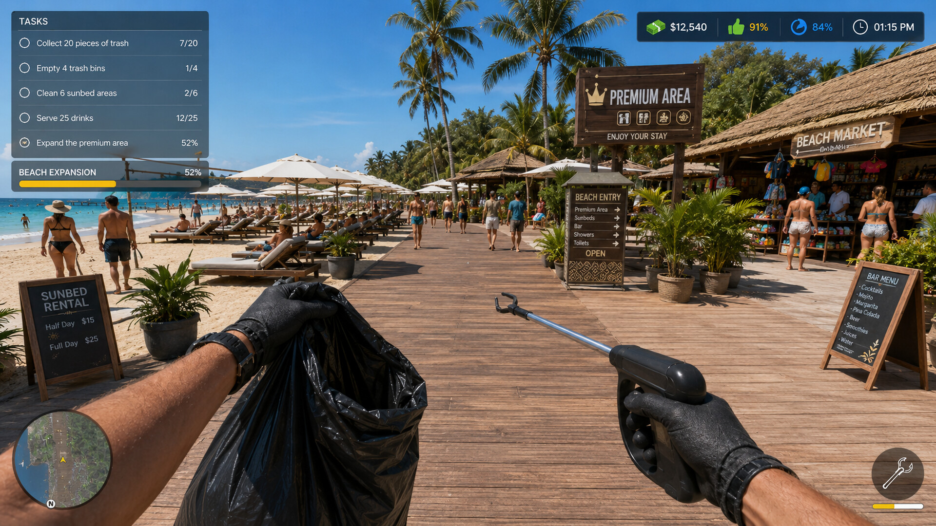 Beach Manager Simulator screenshot 3