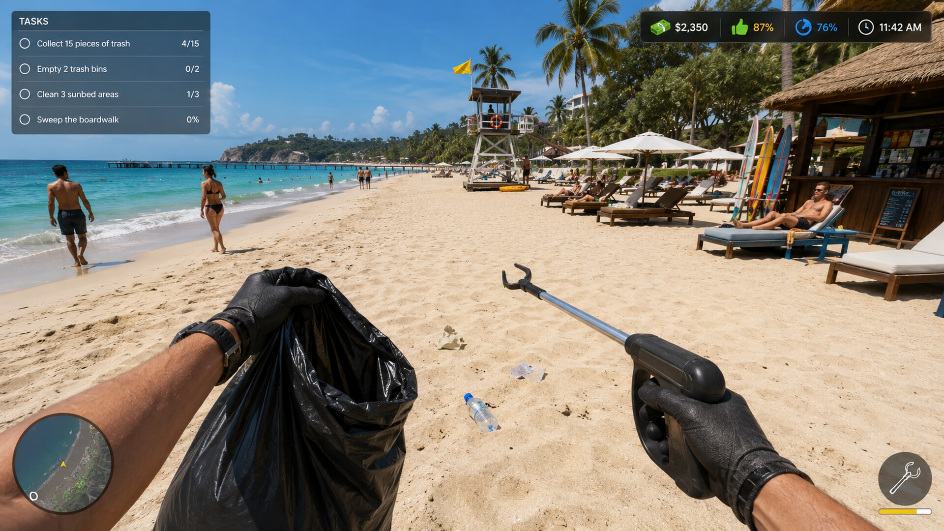 Beach Manager Simulator screenshot 2