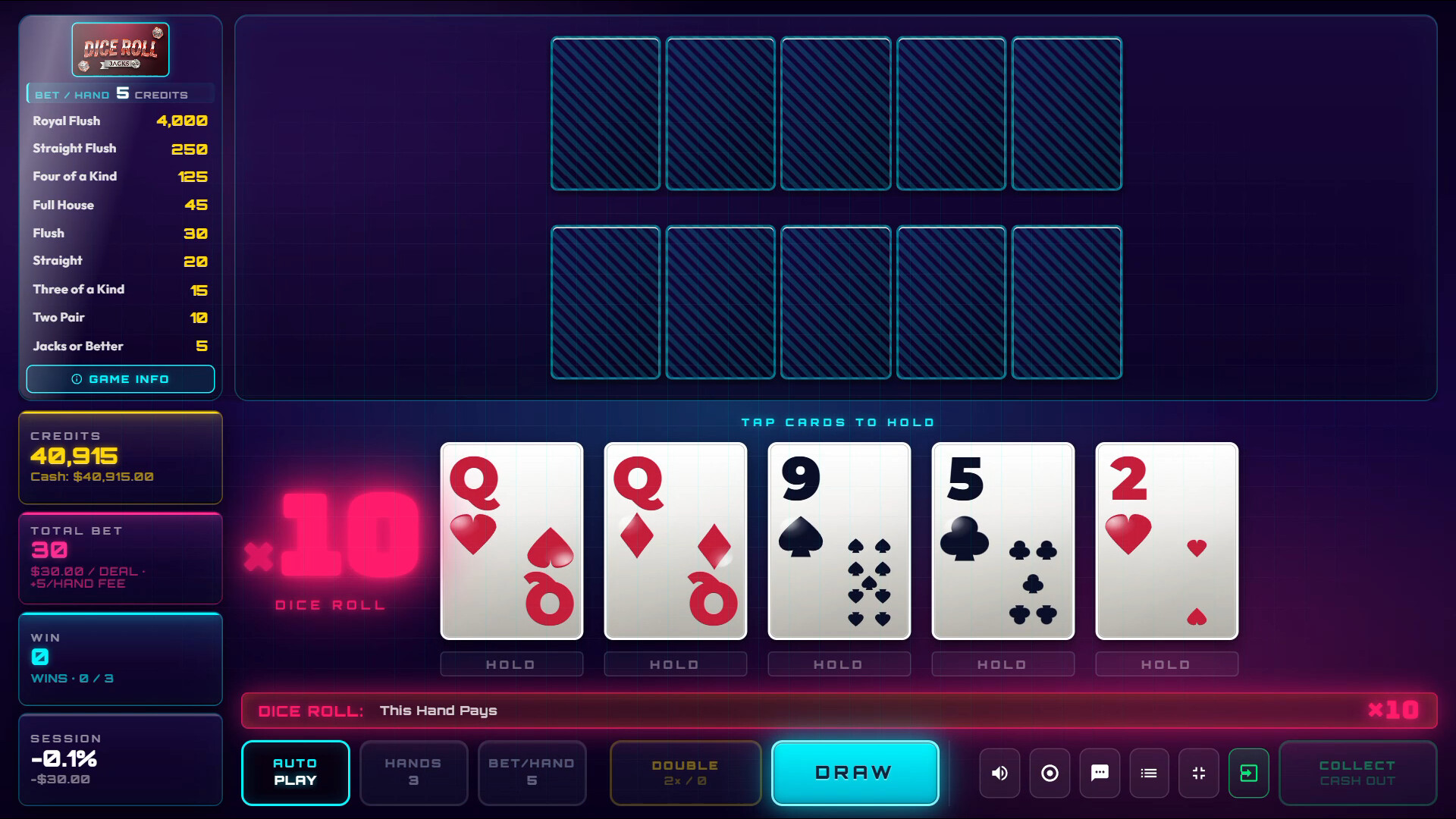 Cyber Video Poker screenshot 3