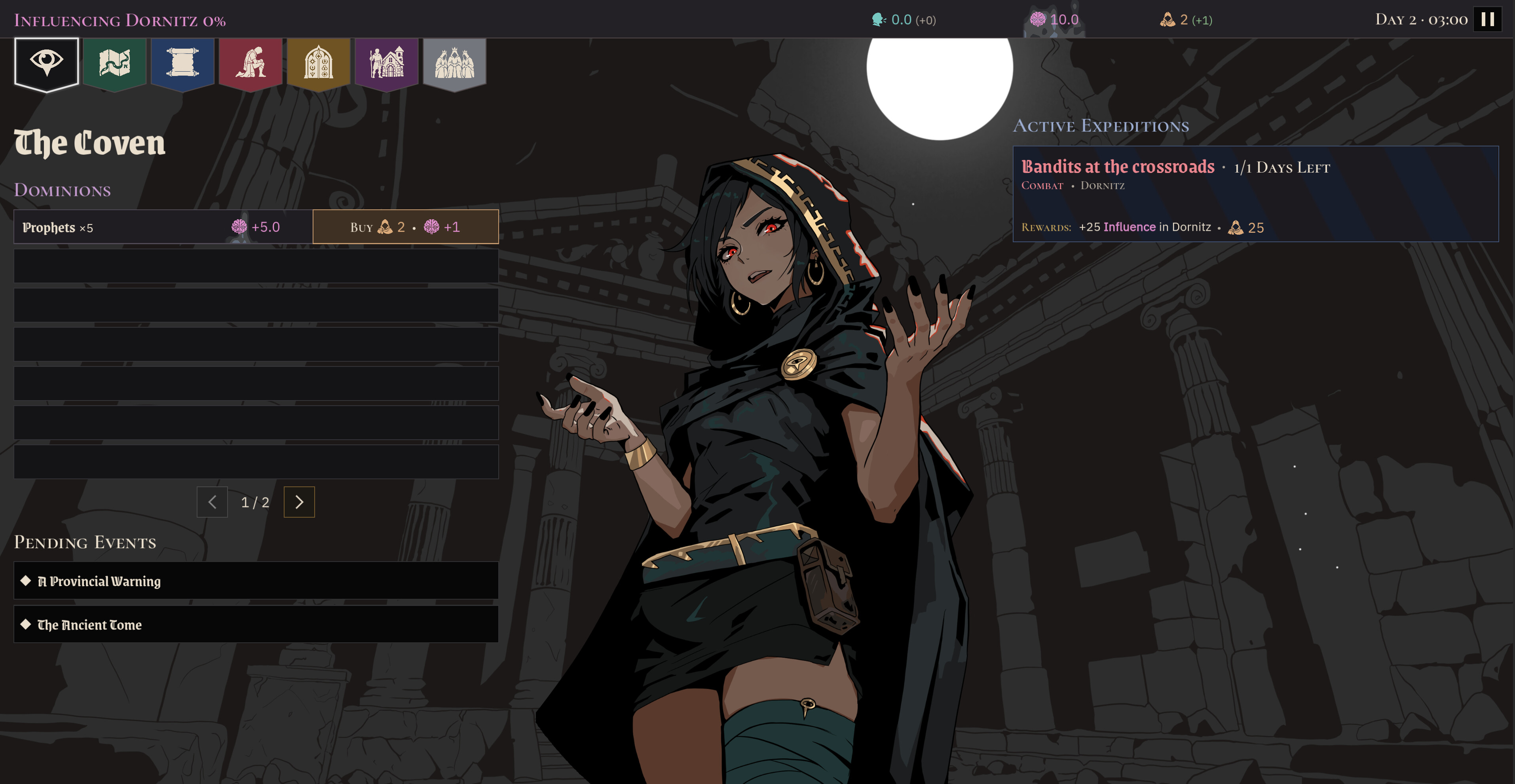Awaken, Empress of the Night screenshot 1