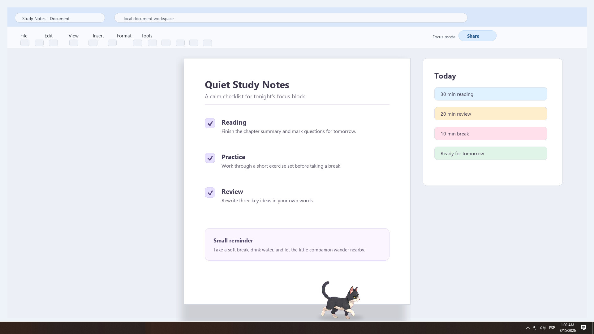 The Kitty on My Desk screenshot 2