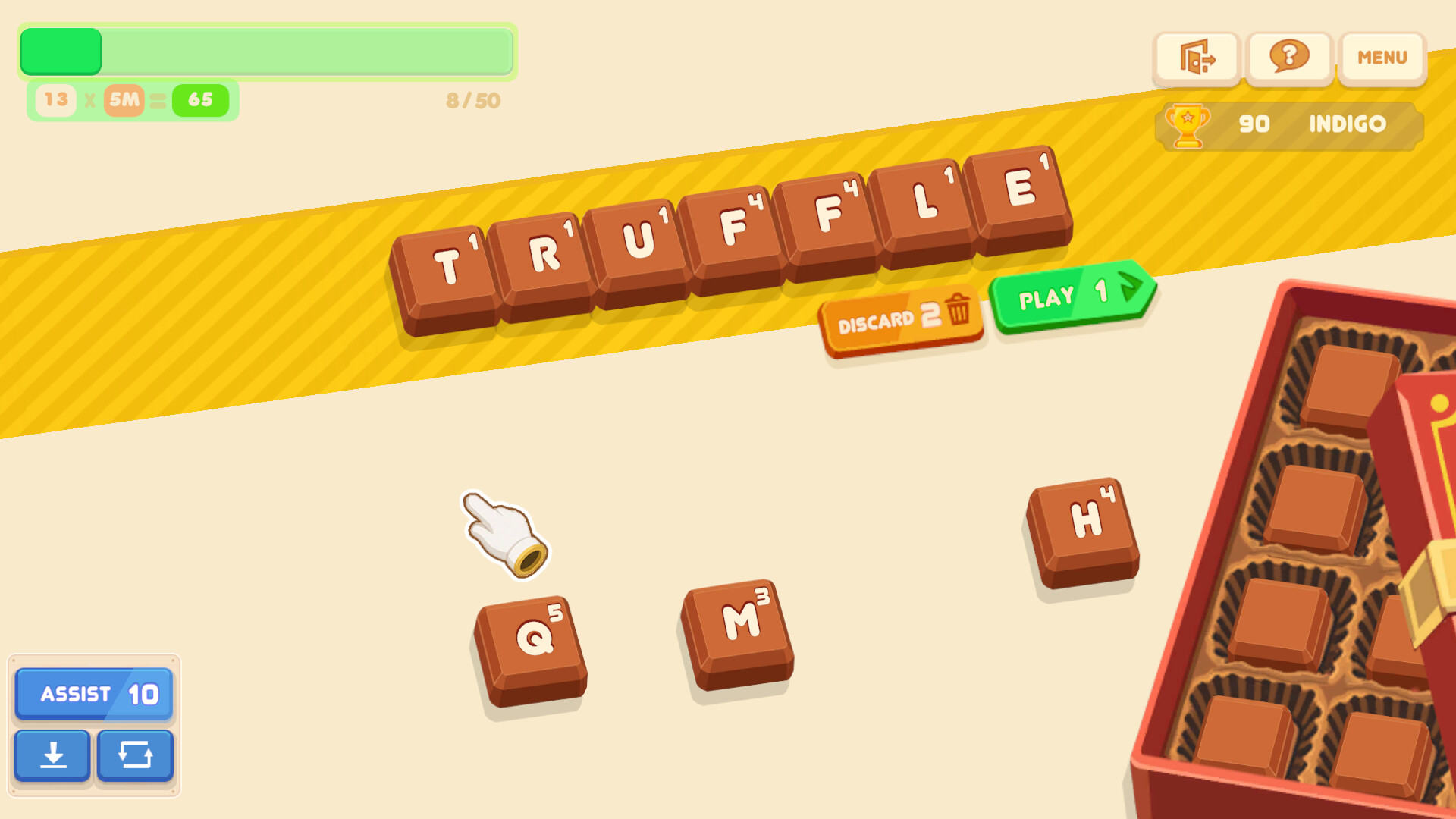 Chocoletters screenshot 2