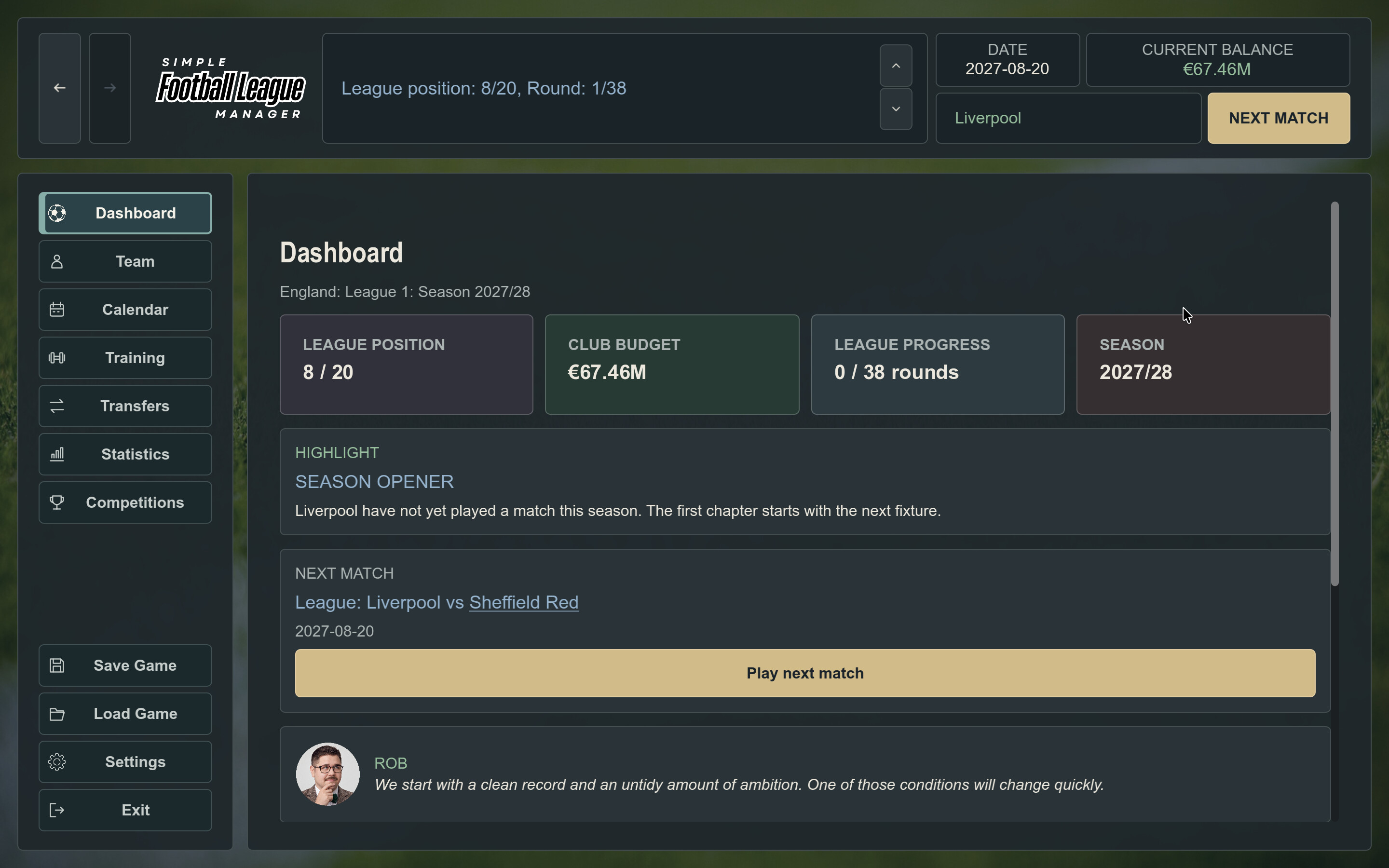 Simple Football League Manager trailer