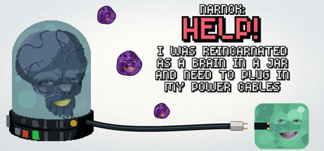Cover art from NARNOK: Help! I Was Reincarnated as a Brain in a Jar and Need to Plug In My Power Cables