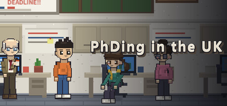 Cover art from PhDing in the UK