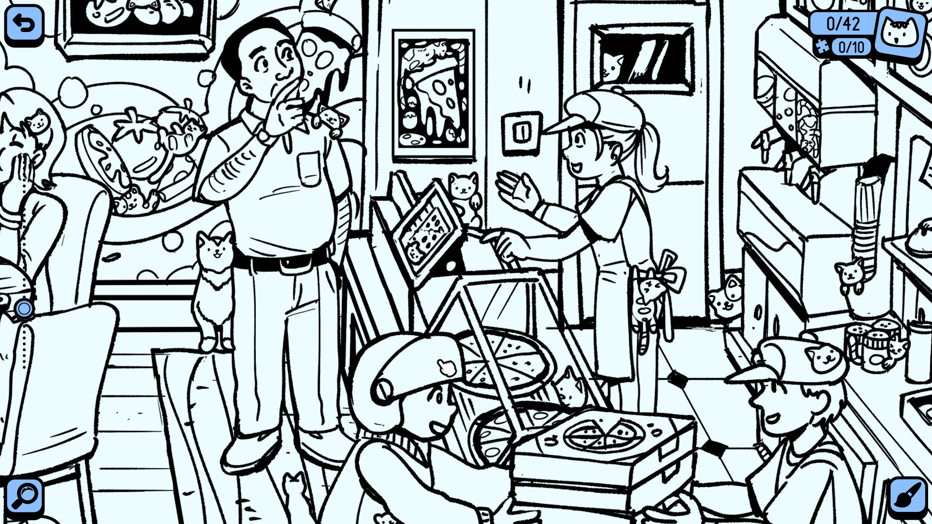Cats Around Us: Pizza Boy screenshot 1