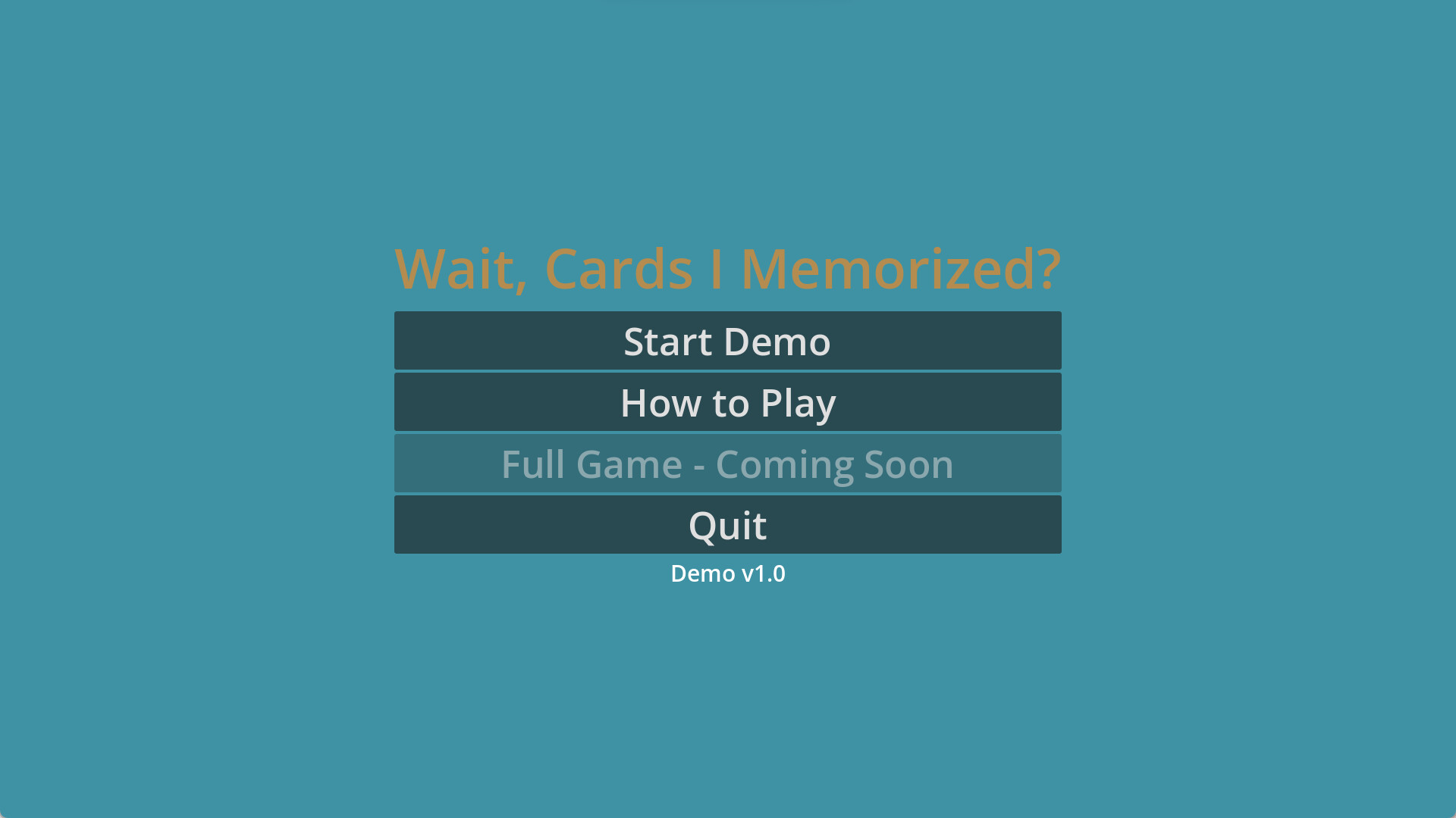Wait, Cards I Memorized? screenshot 1