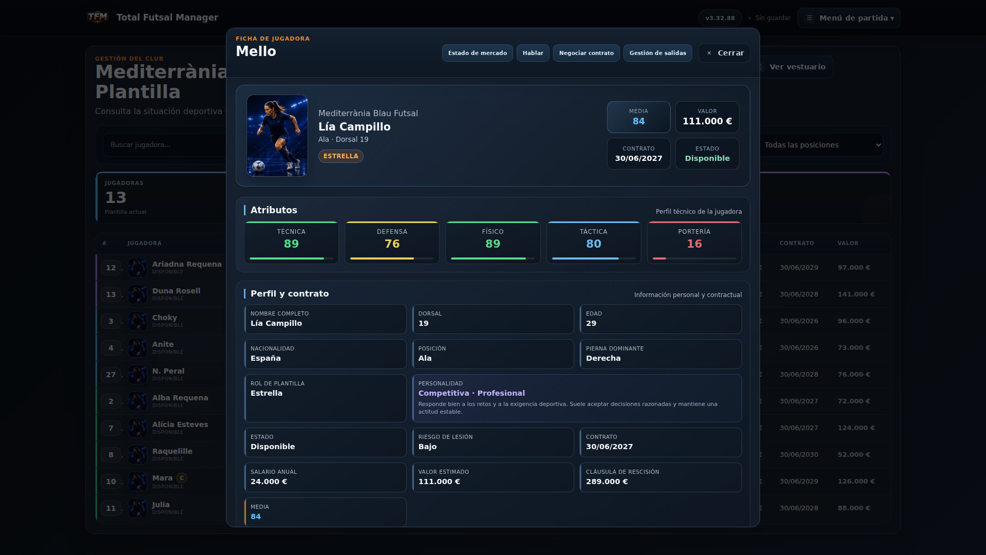 Total Futsal Manager screenshot 2