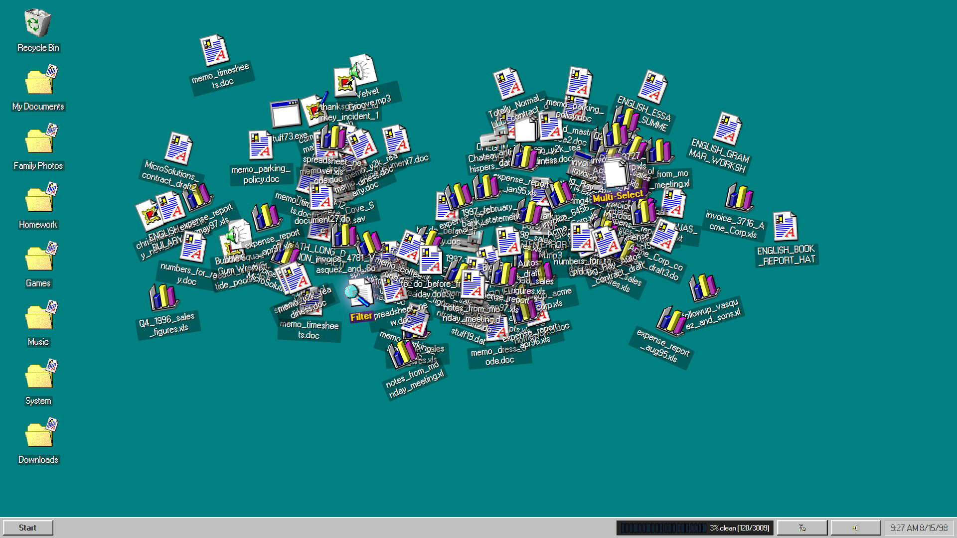 DESKTOP CLEANER 98 screenshot 2