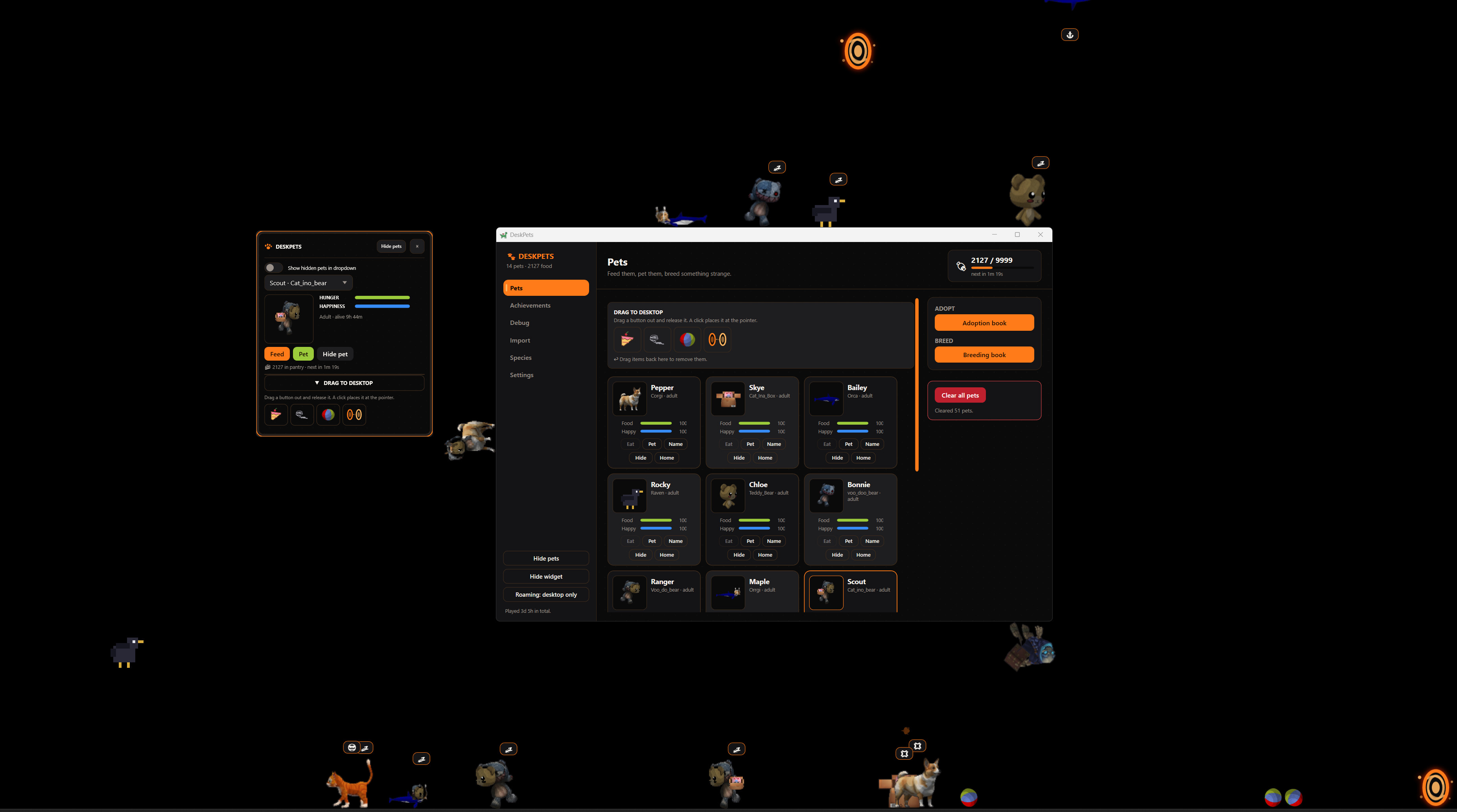 DeskPets - Desktop Idle Companion screenshot 4