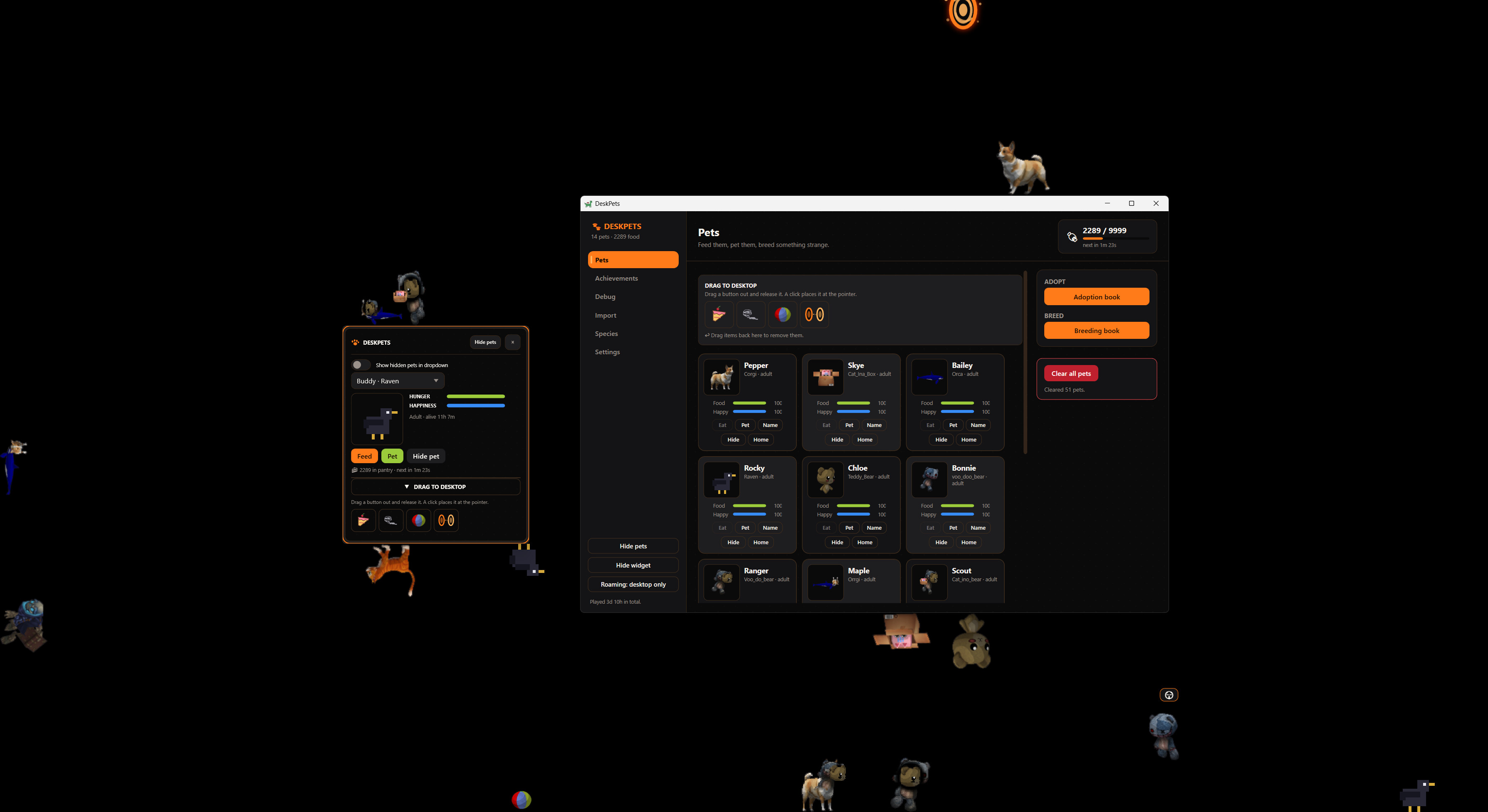 DeskPets - Desktop Idle Companion screenshot 3