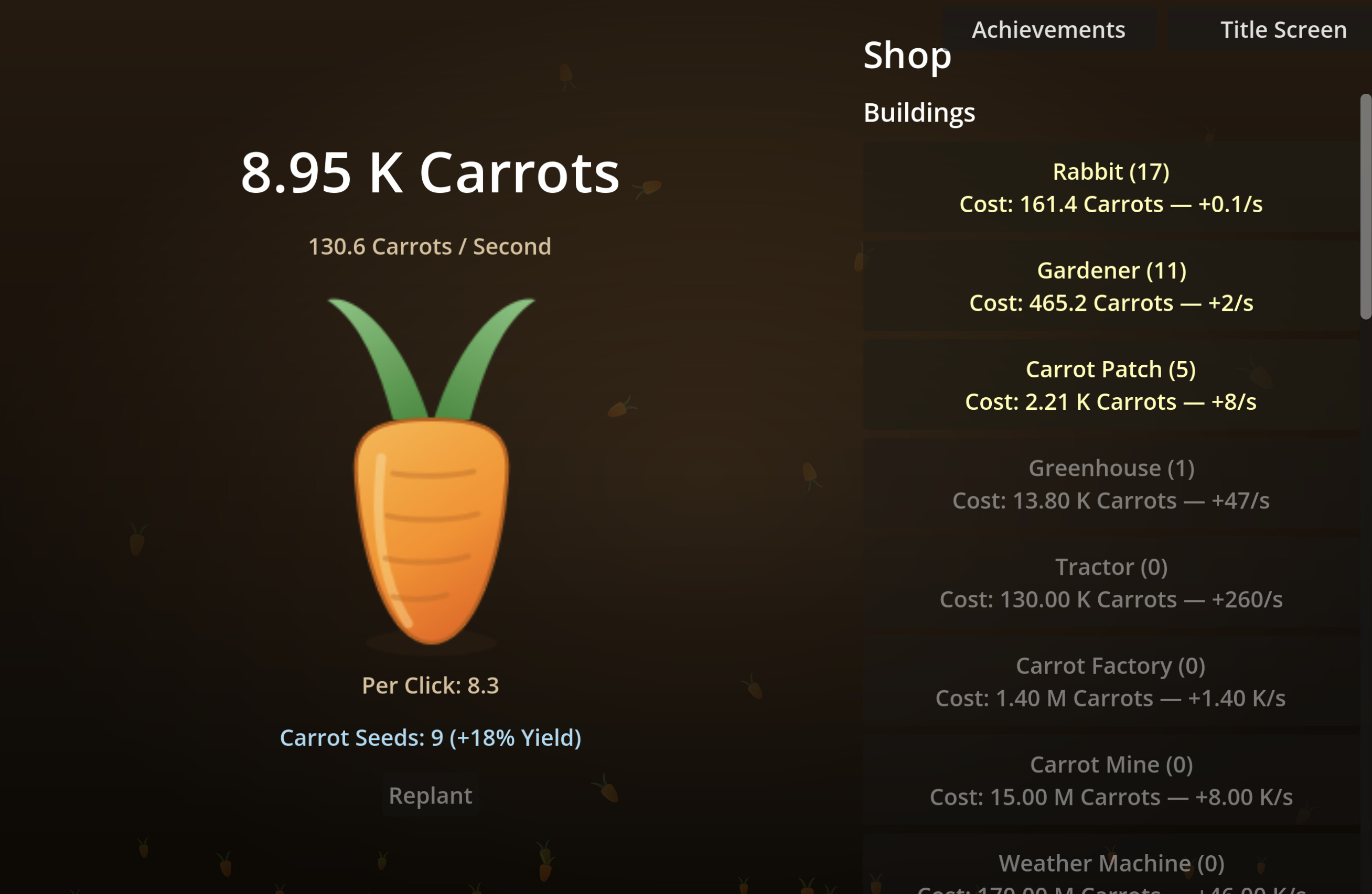 Carrot Clicker screenshot 2