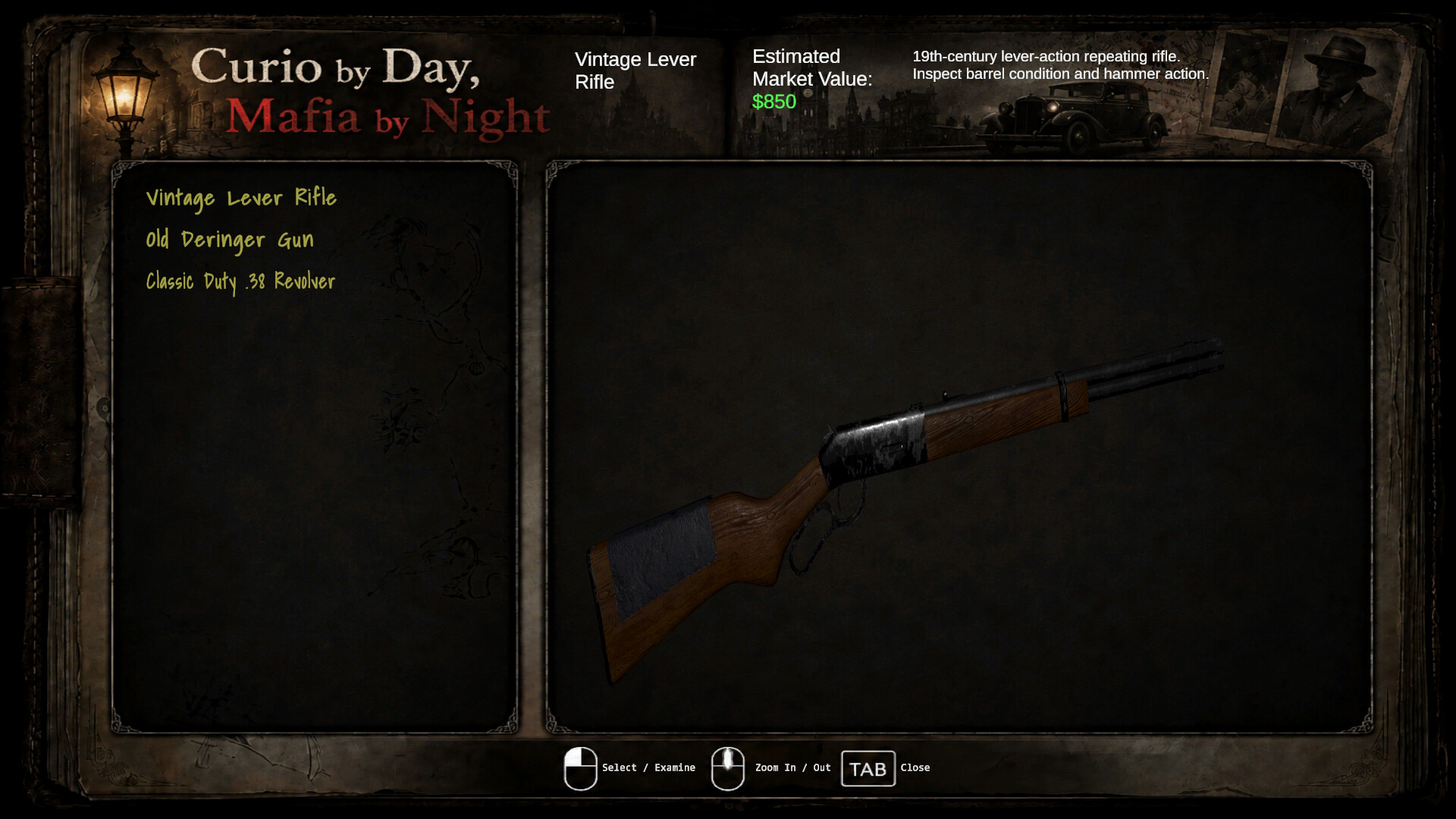Curio by Day, Mafia by Night trailer