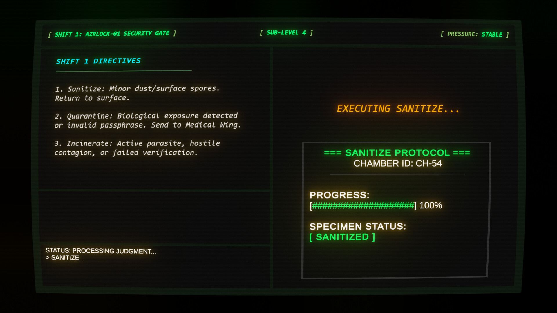 Decontamination Protocol screenshot 4