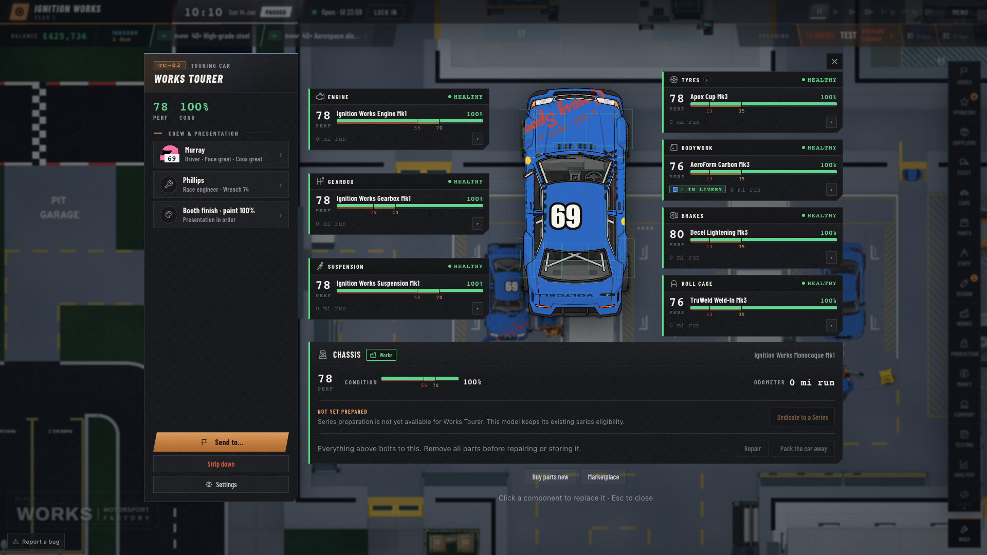WORKS: Motorsport Factory screenshot 3