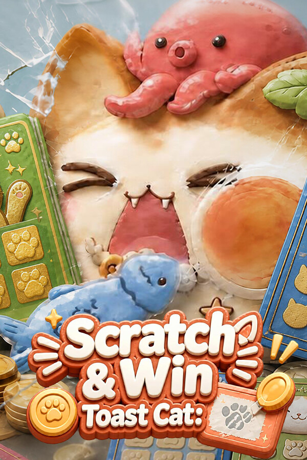 Toast Cat: Scratch & Win