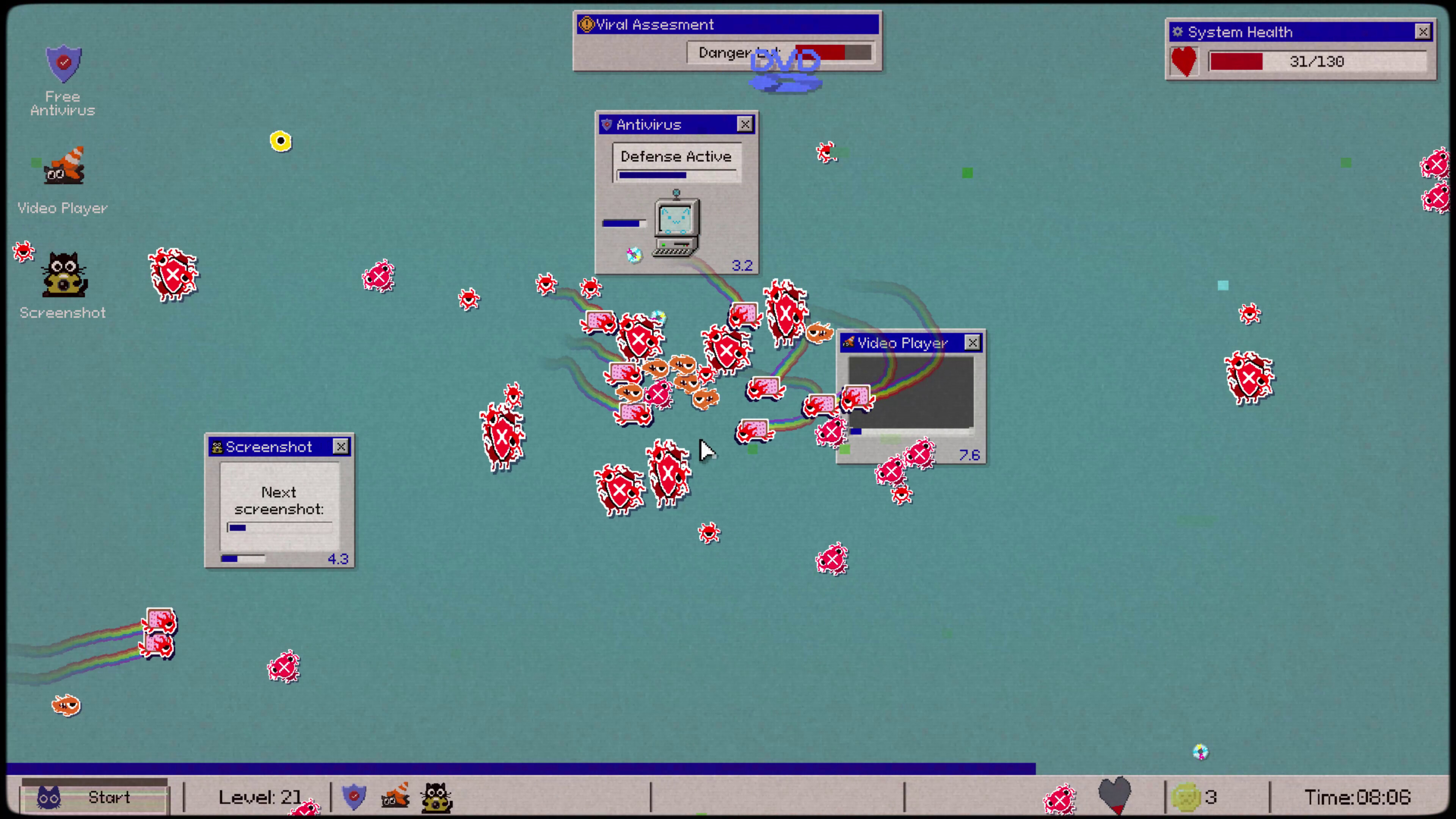 WhiskersOS: Click and Survive screenshot 1