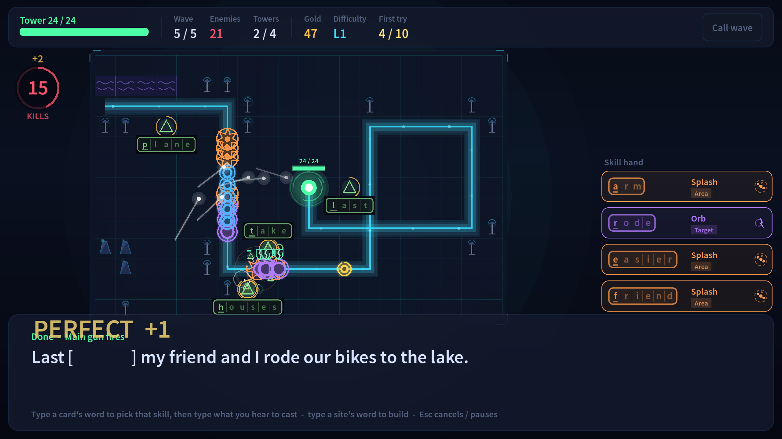 Listening Post: Typing Tower Defense trailer