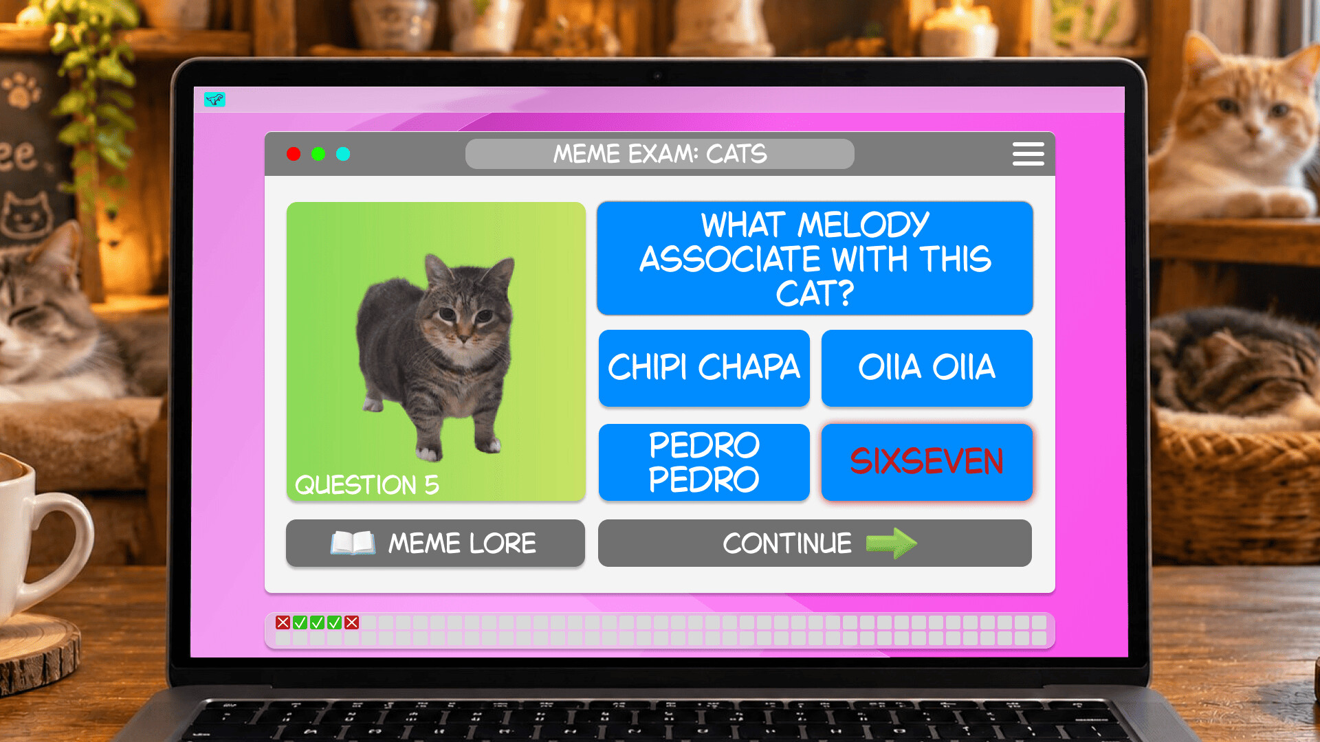 Meme Exam: Cats screenshot 4