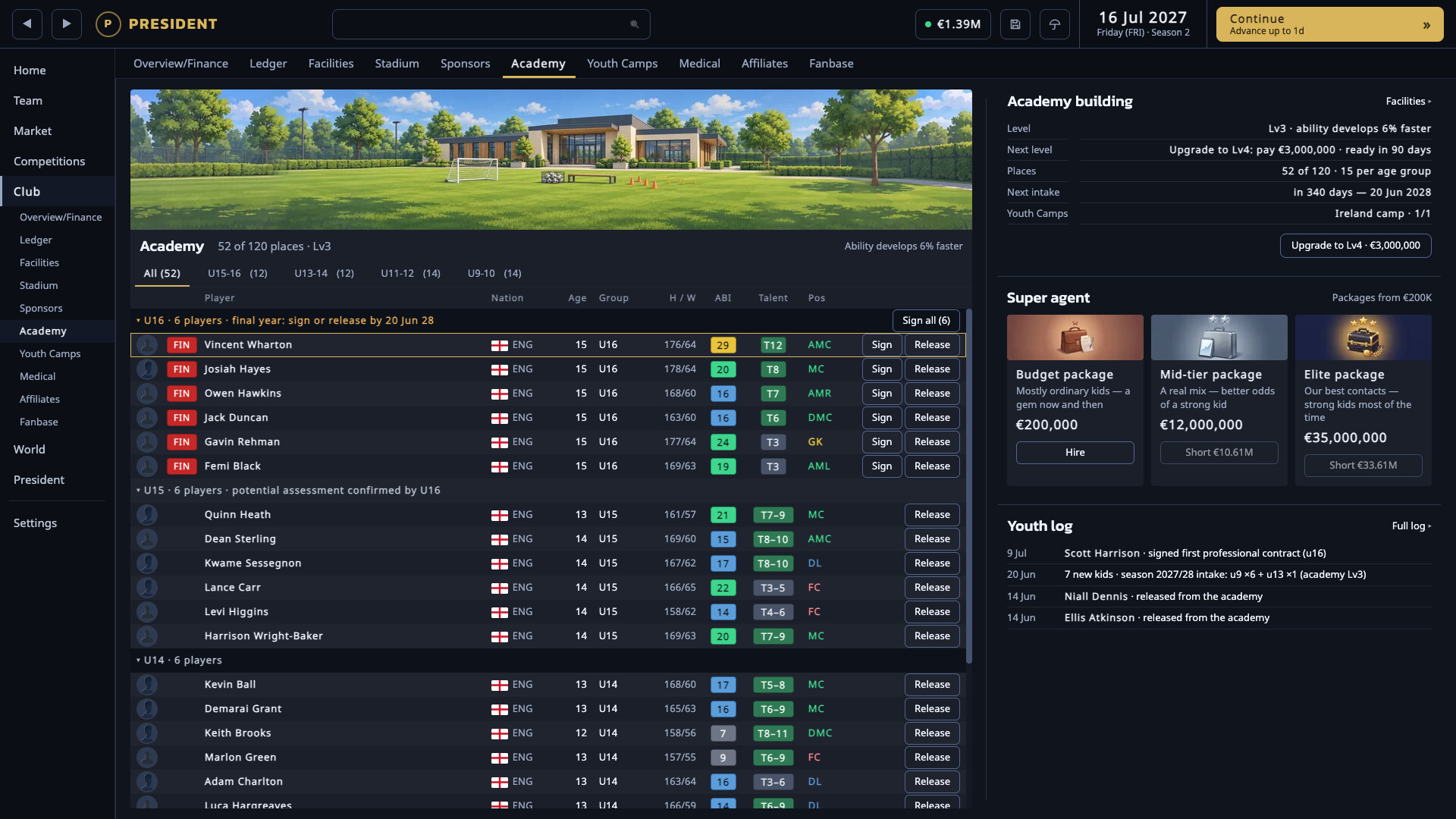 President FC: Football Club Owner screenshot 4