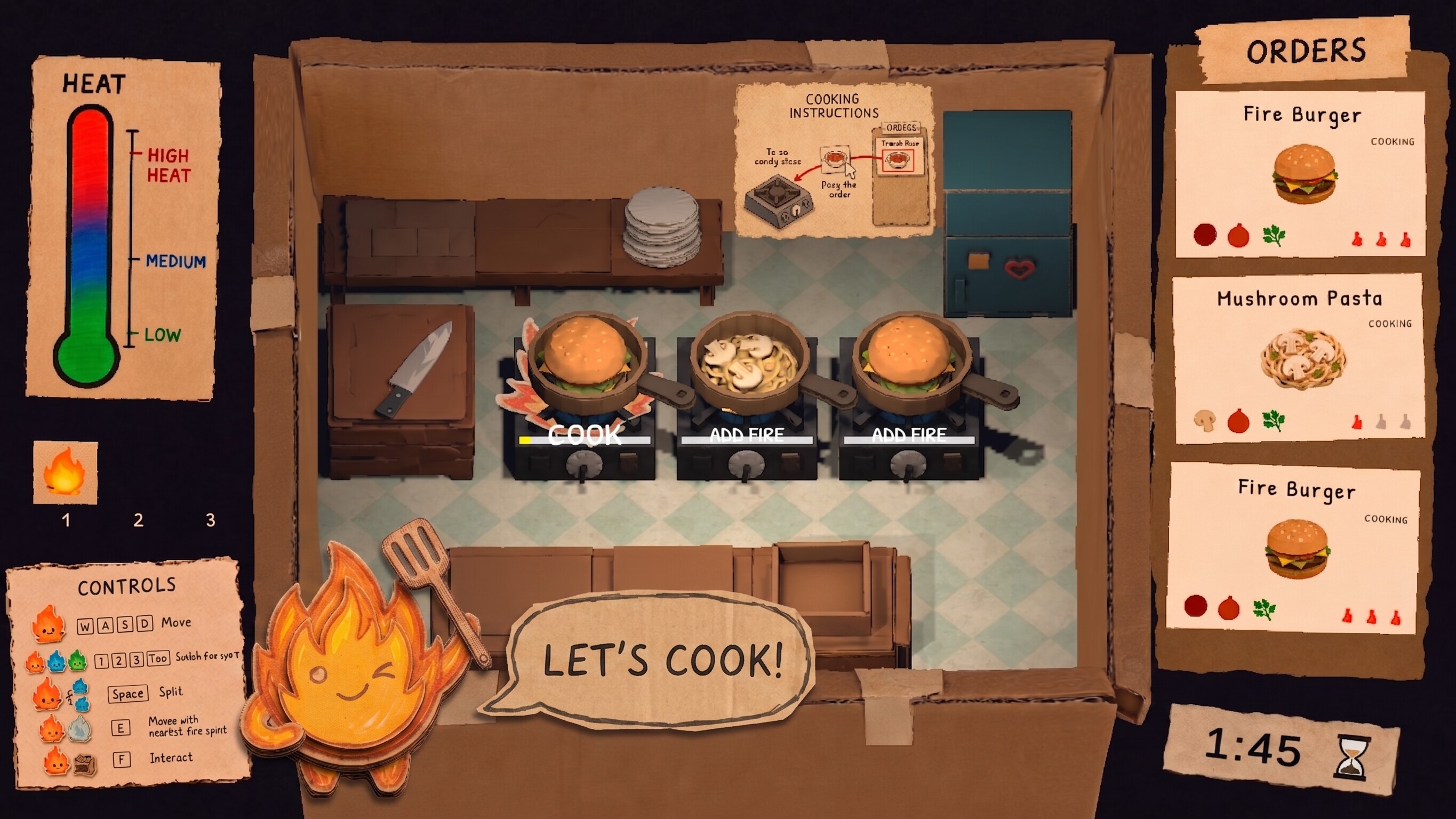 Flame, Cats & Kitchen trailer