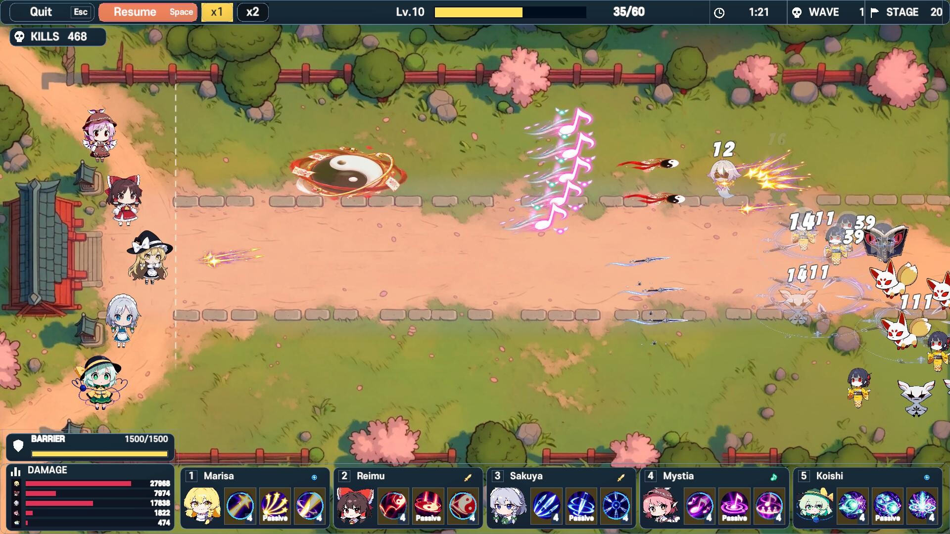 Touhou Gensokyo Defense screenshot 3