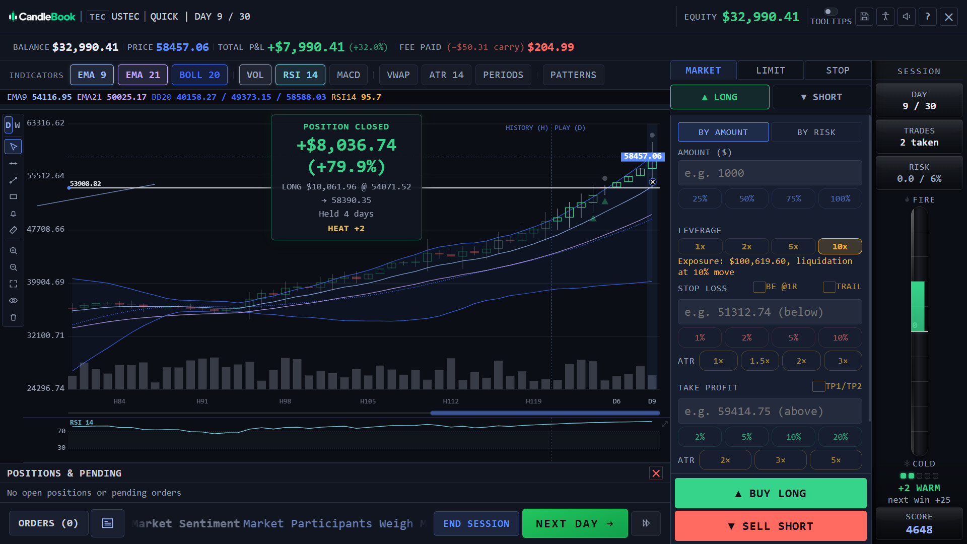 CandleBook: Trading Simulator screenshot 3