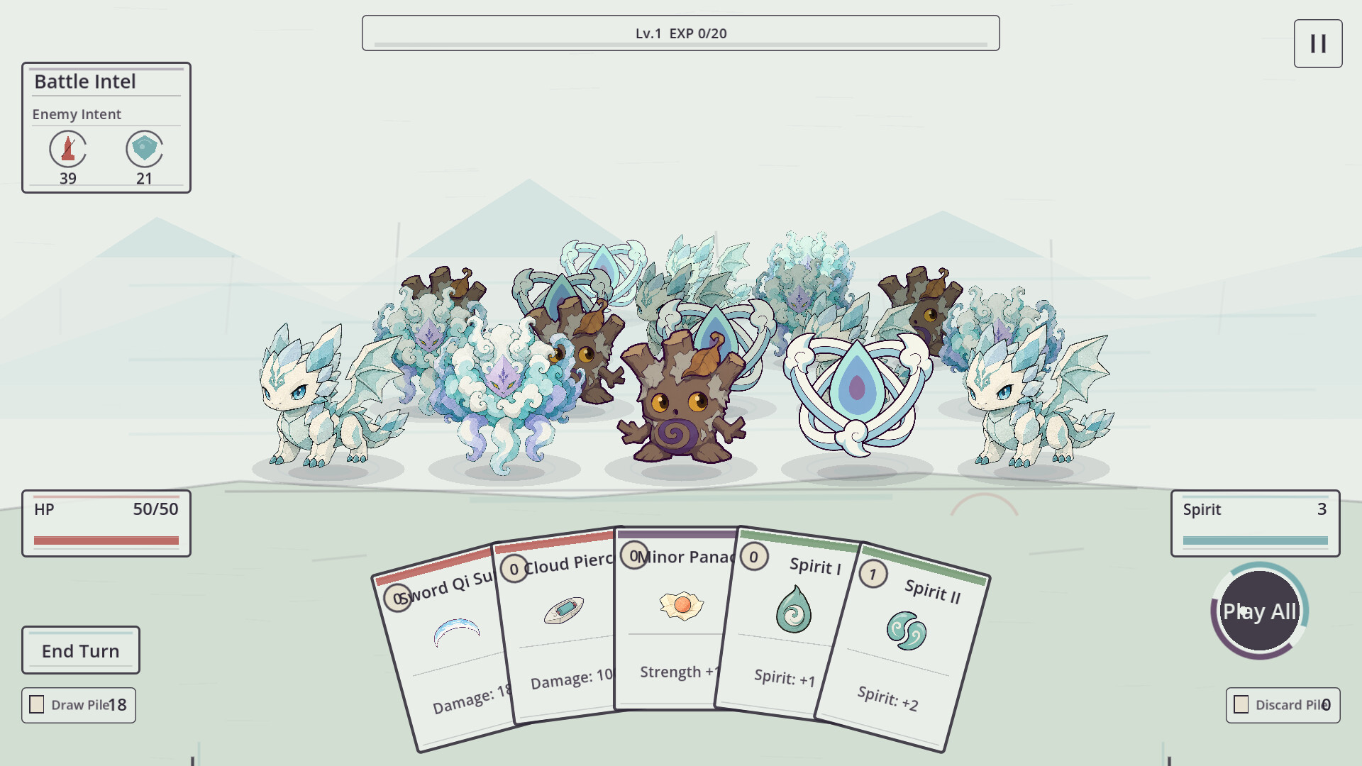 Lingyun Cards: Between the Clear and the Turbid screenshot 1