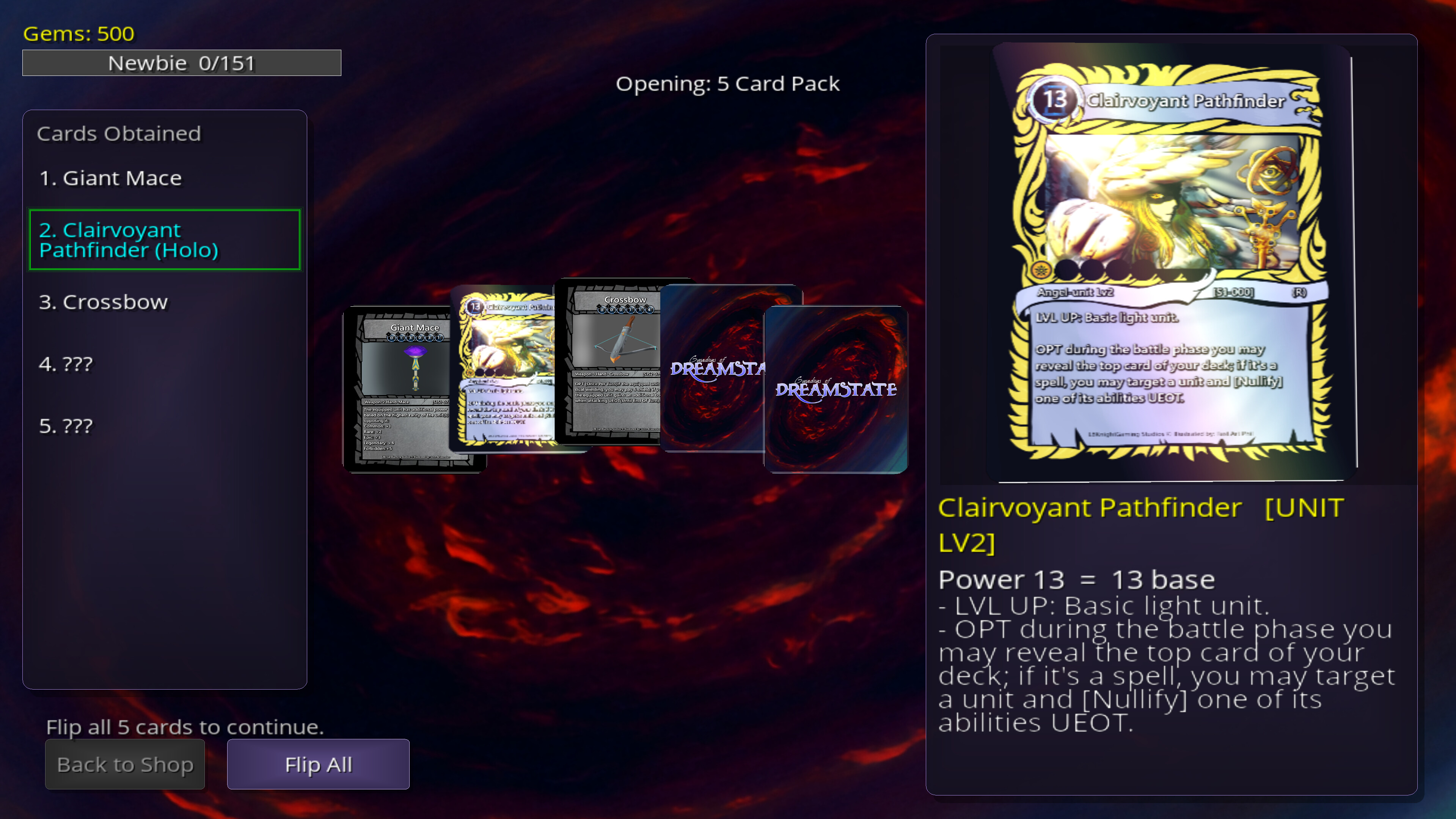 Guardians of Dreamstate TCG screenshot 3