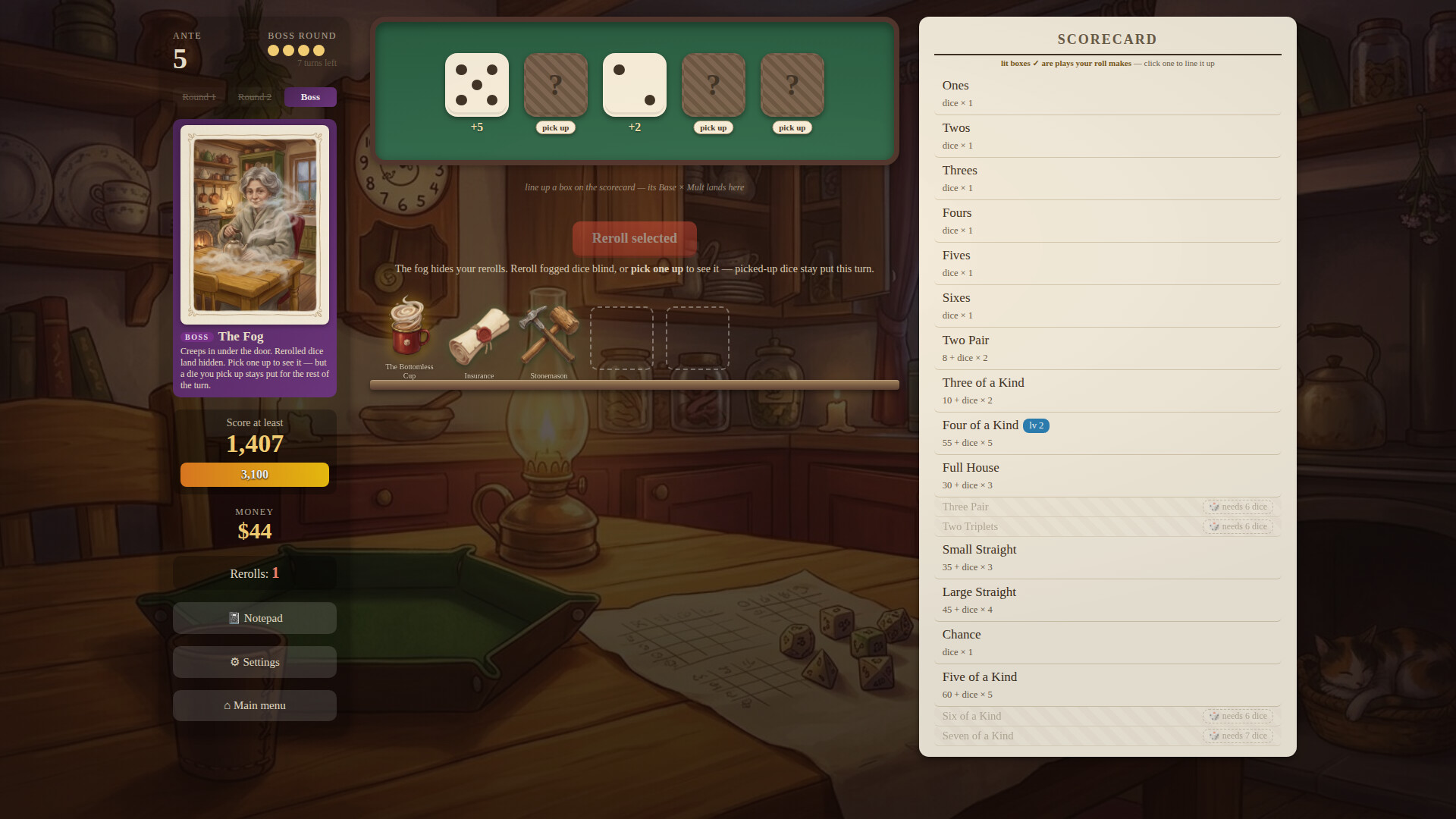 Tumble: A Cozy Dice Roguelite screenshot 4