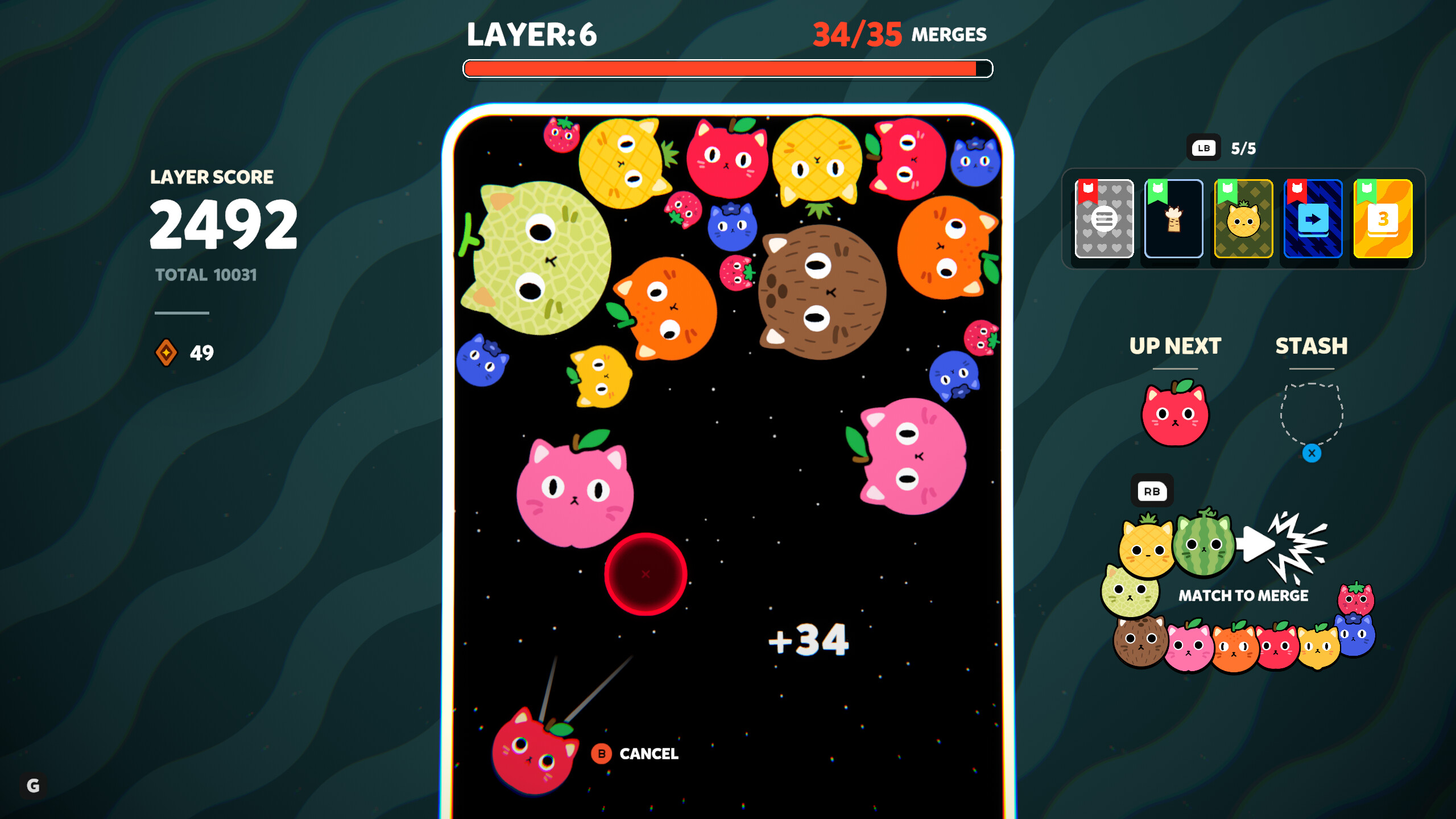 Catomi: Suika Roguelike screenshot 3