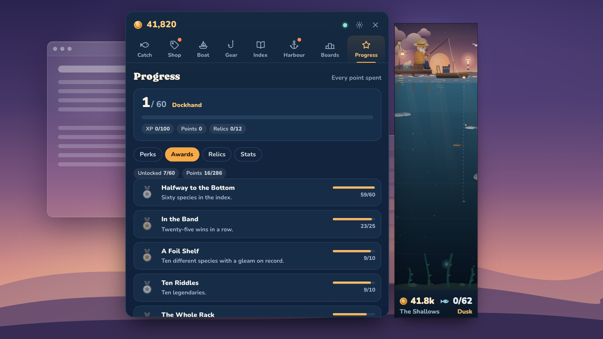 Sidebar Sea: Idle Fishing for Your Taskbar screenshot 5