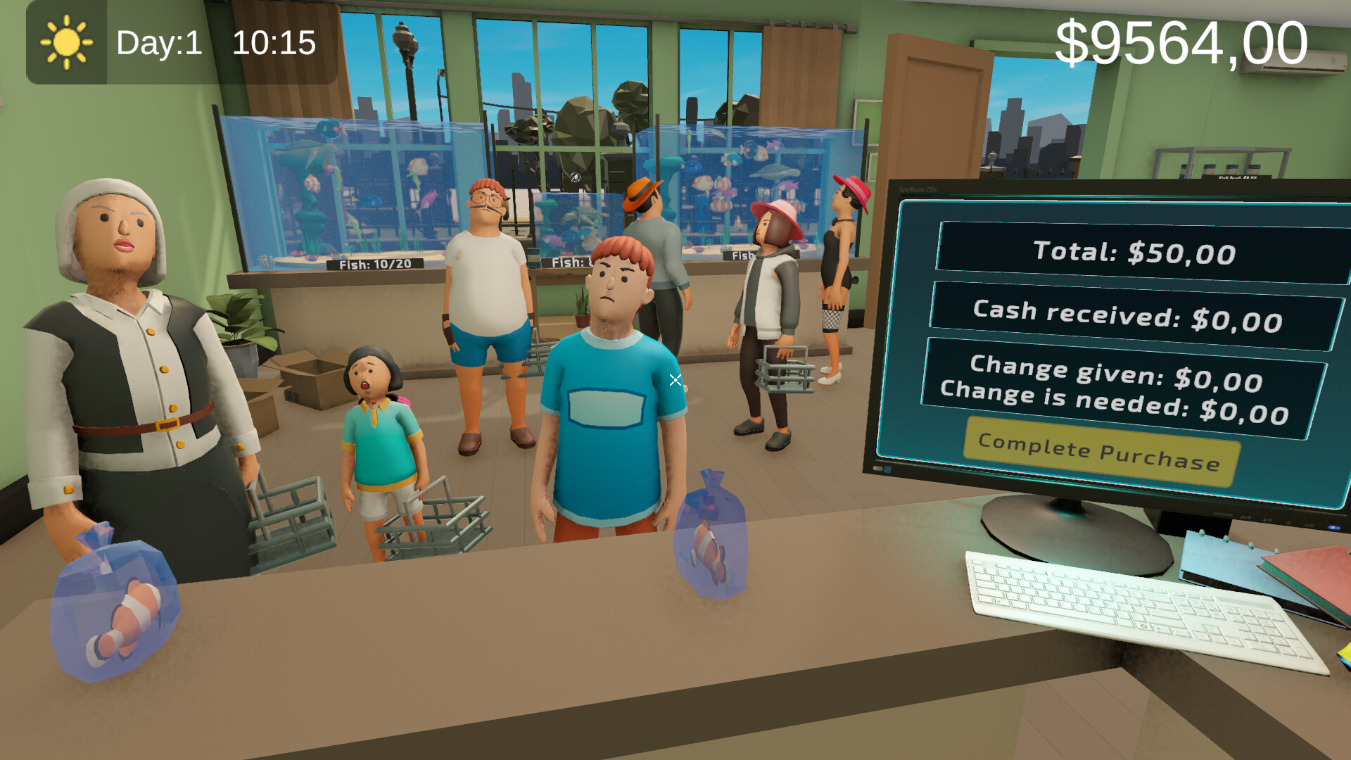 Tankful: Aquarium Shop Simulator trailer